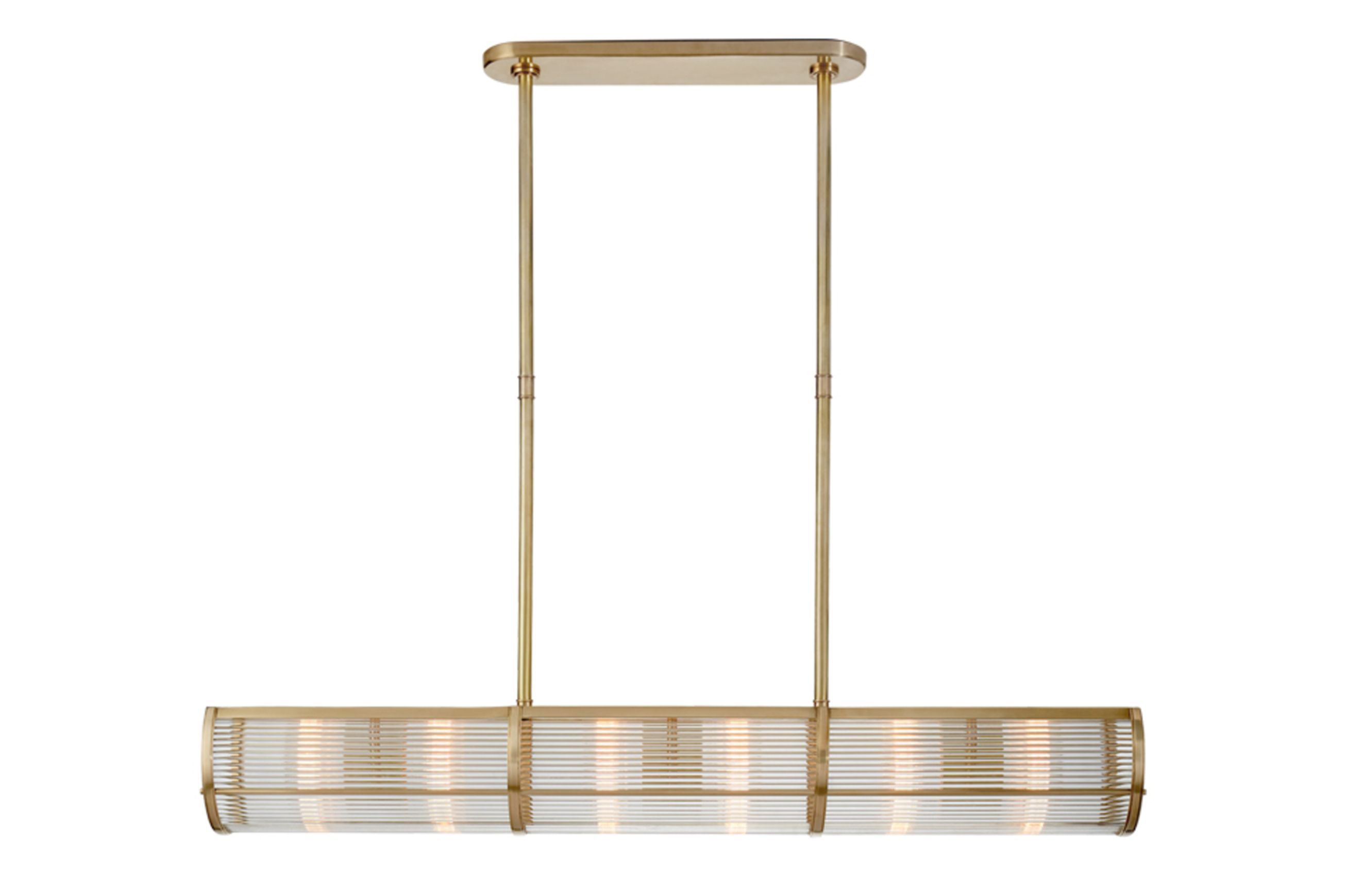 Allen Medium Linear Pendant – Brass