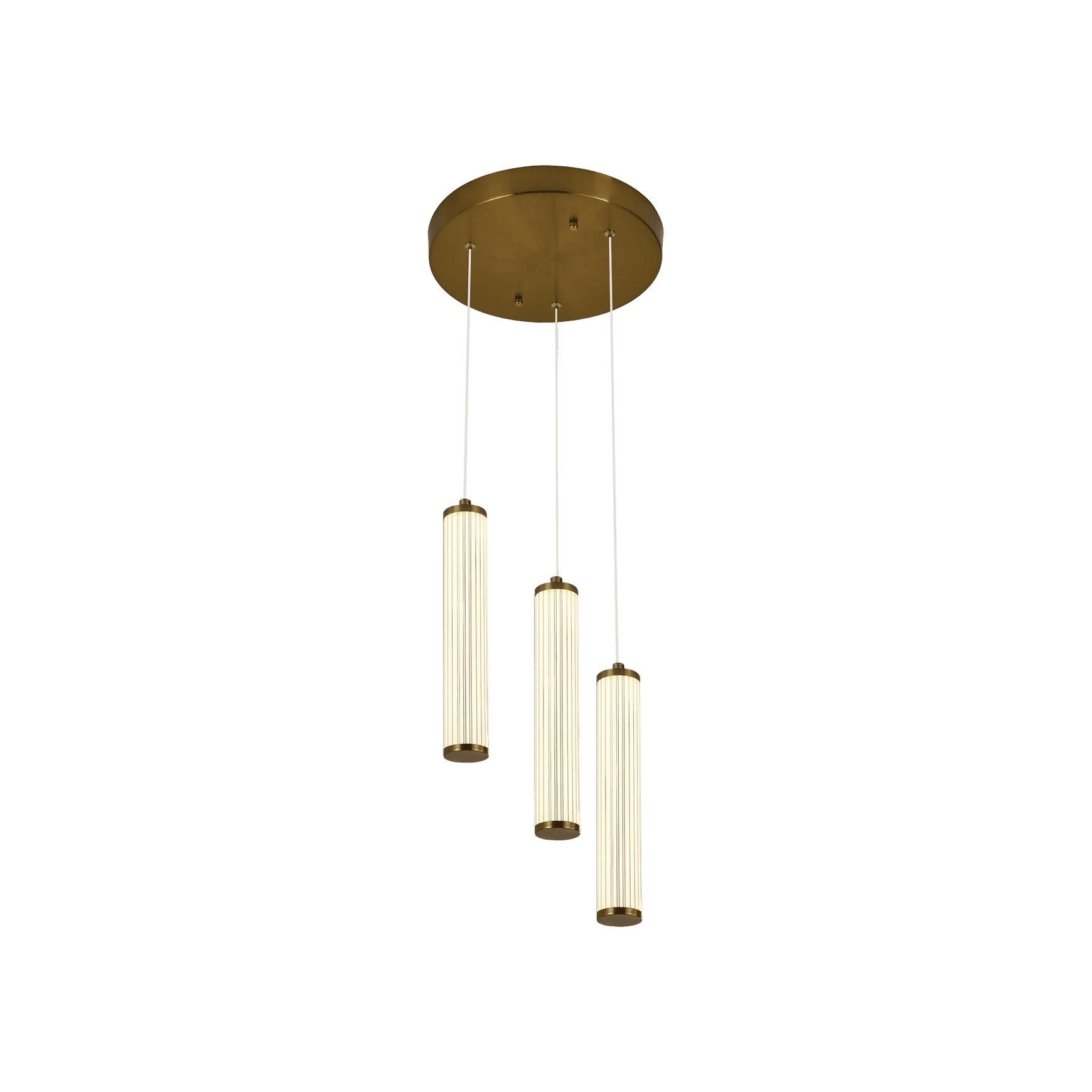 Charm Acrylic Fluted Pendant Light