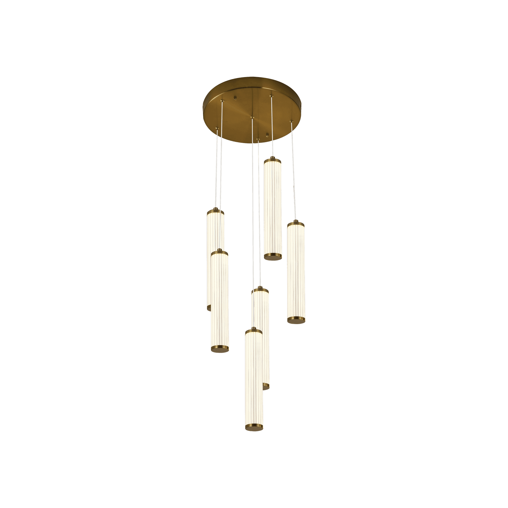 Charm Acrylic Fluted Pendant Light
