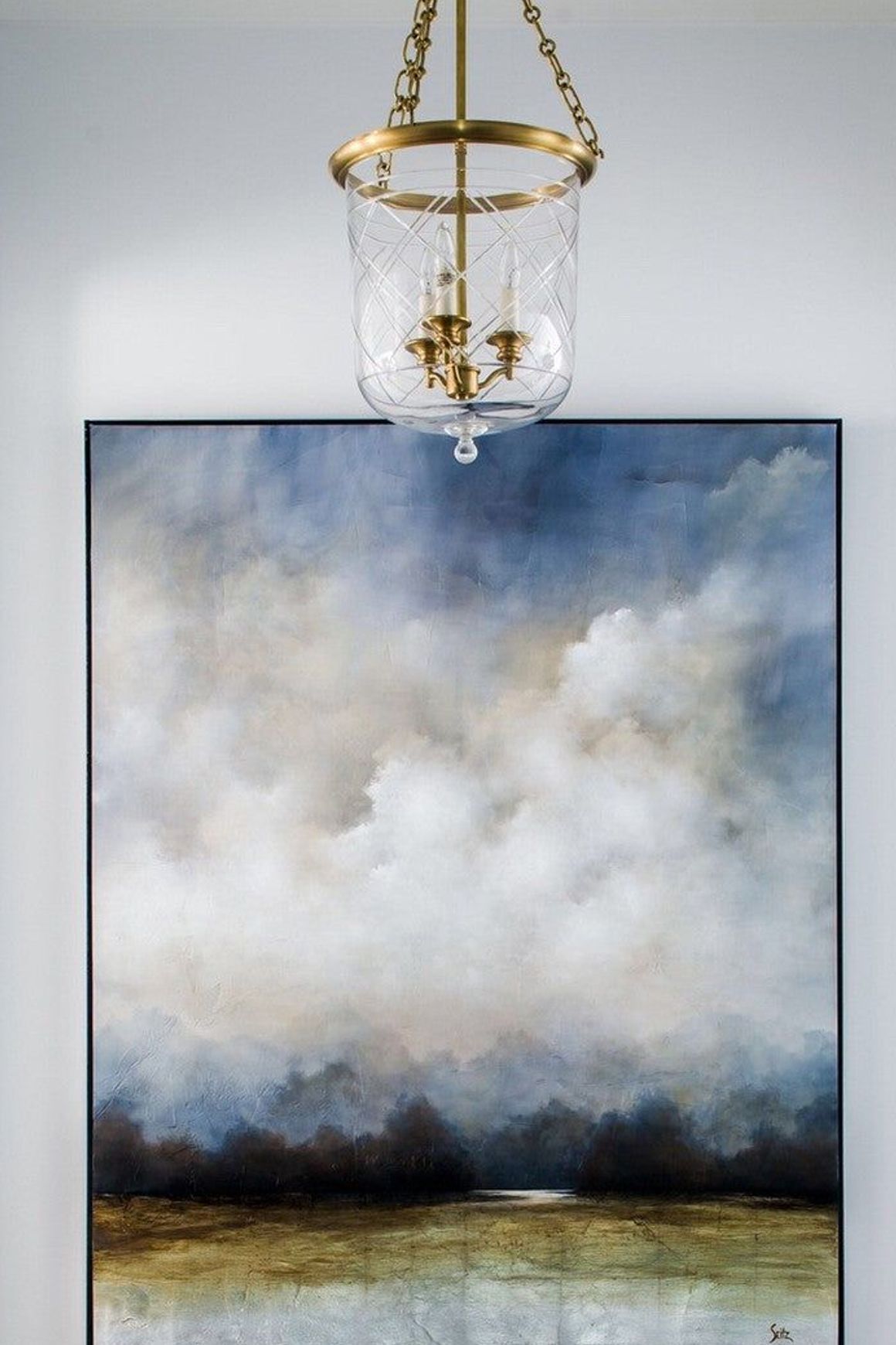 Visual Comfort Lauren Ralph Lauren Cambridge Medium Smoke Bell Lantern