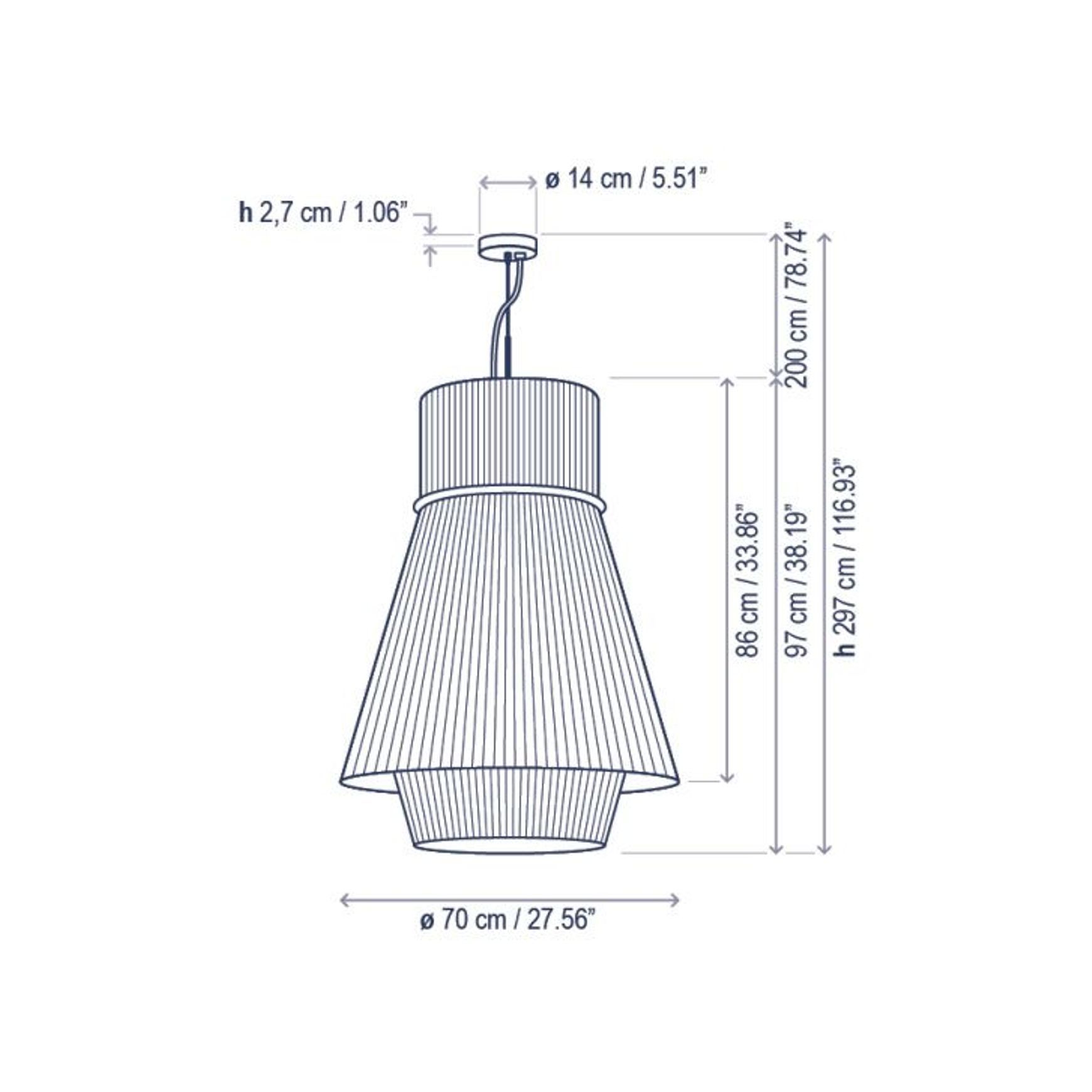 Folie S/70.2 Pendant dimensions
