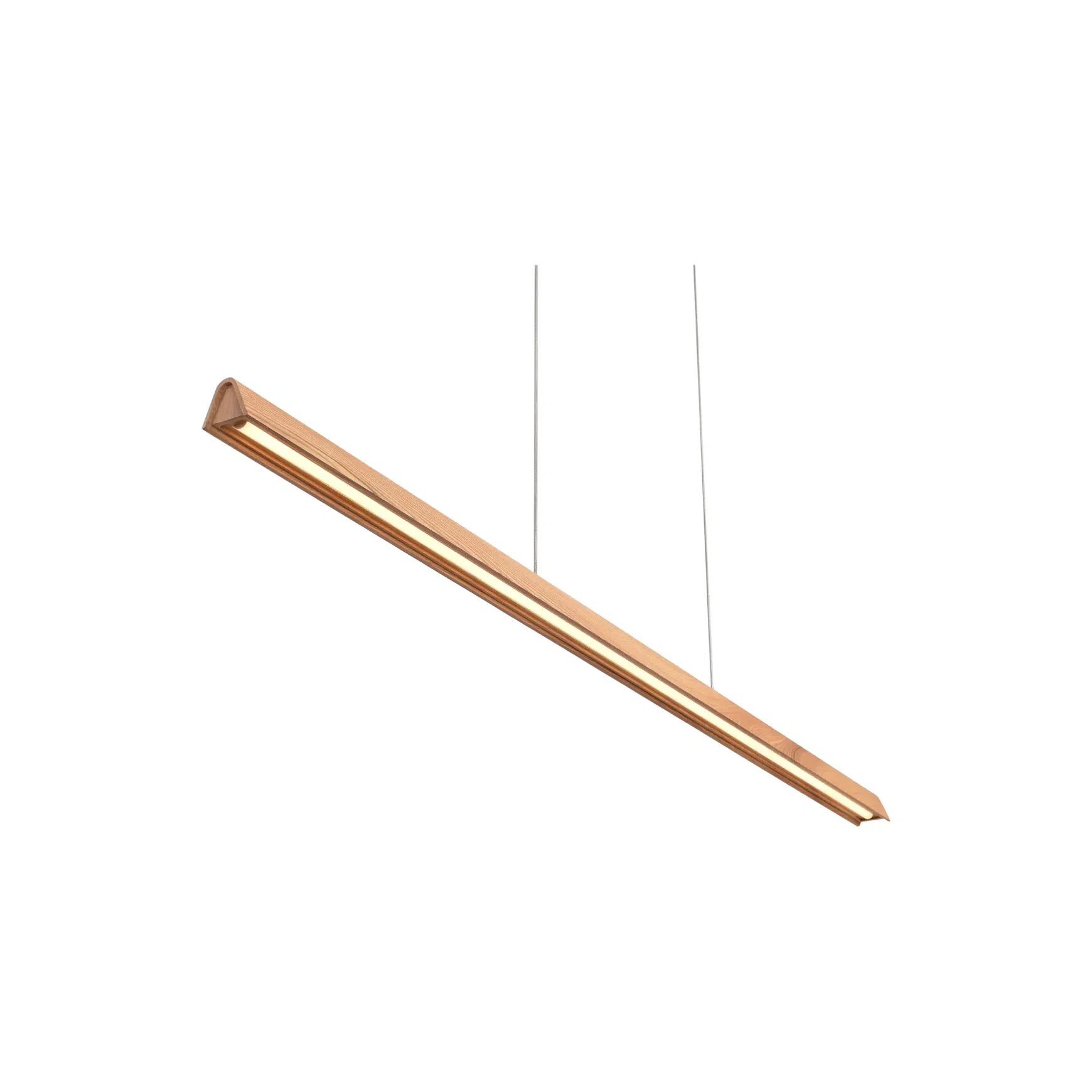 Avocent Ash Timber LED Linear Pendant Light