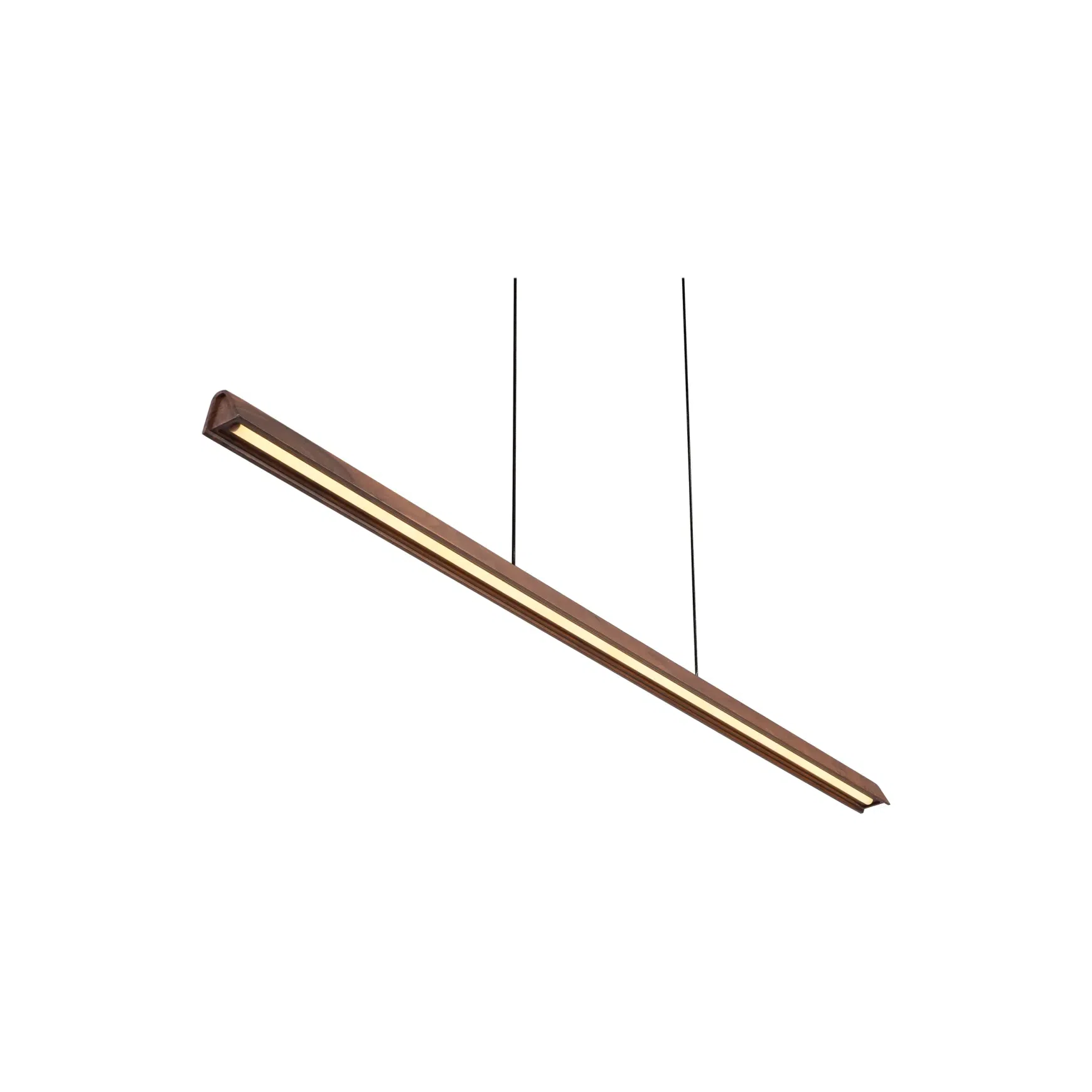 Avocent Ash Timber LED Linear Pendant Light