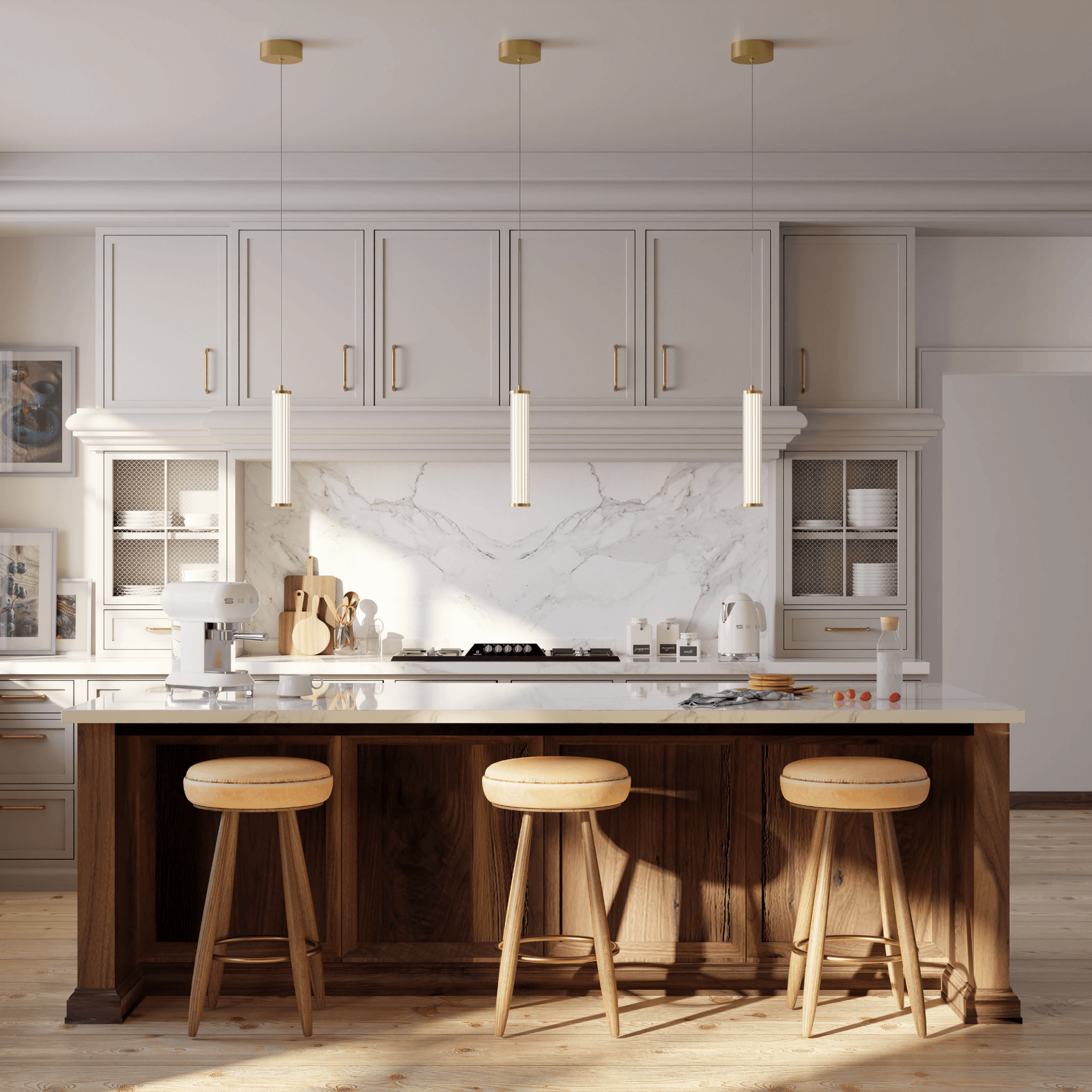 Charm Acrylic Fluted Pendant Light
