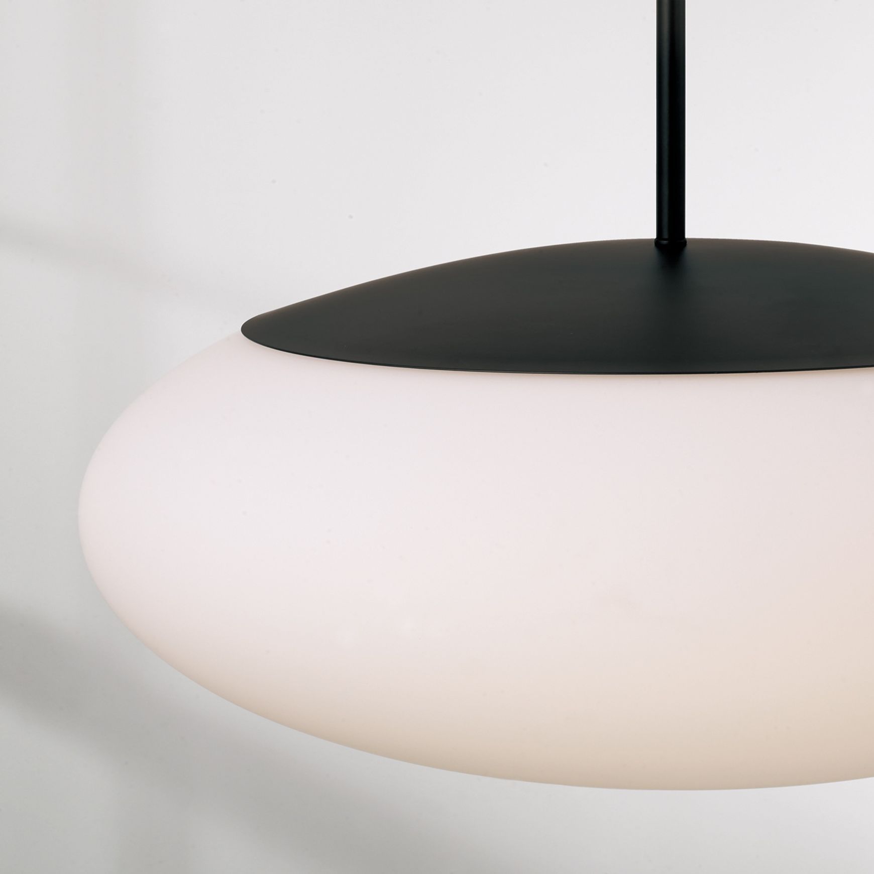 Luca 1 Light Pendant in Matte Black