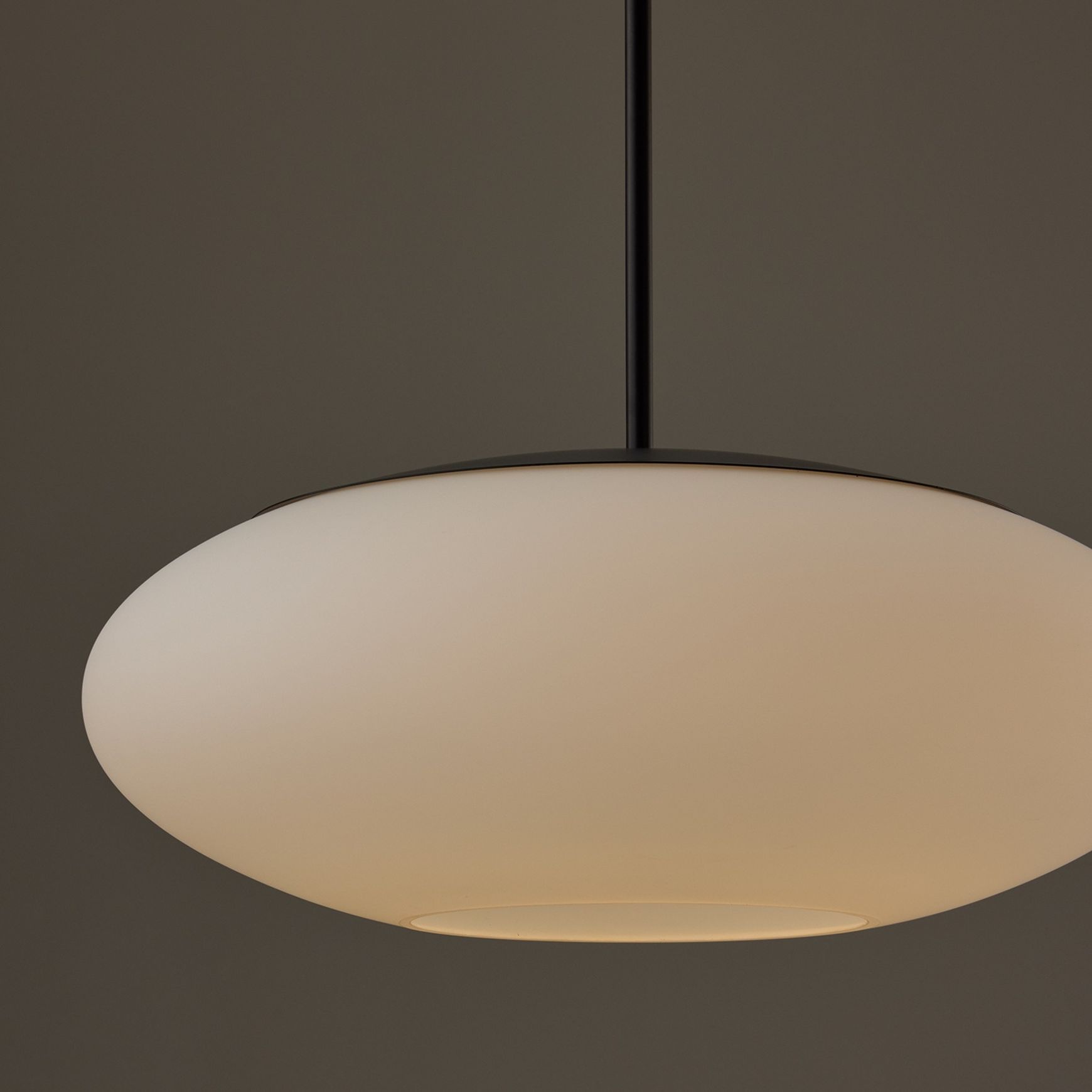 Luca 1 Light Pendant in Matte Black