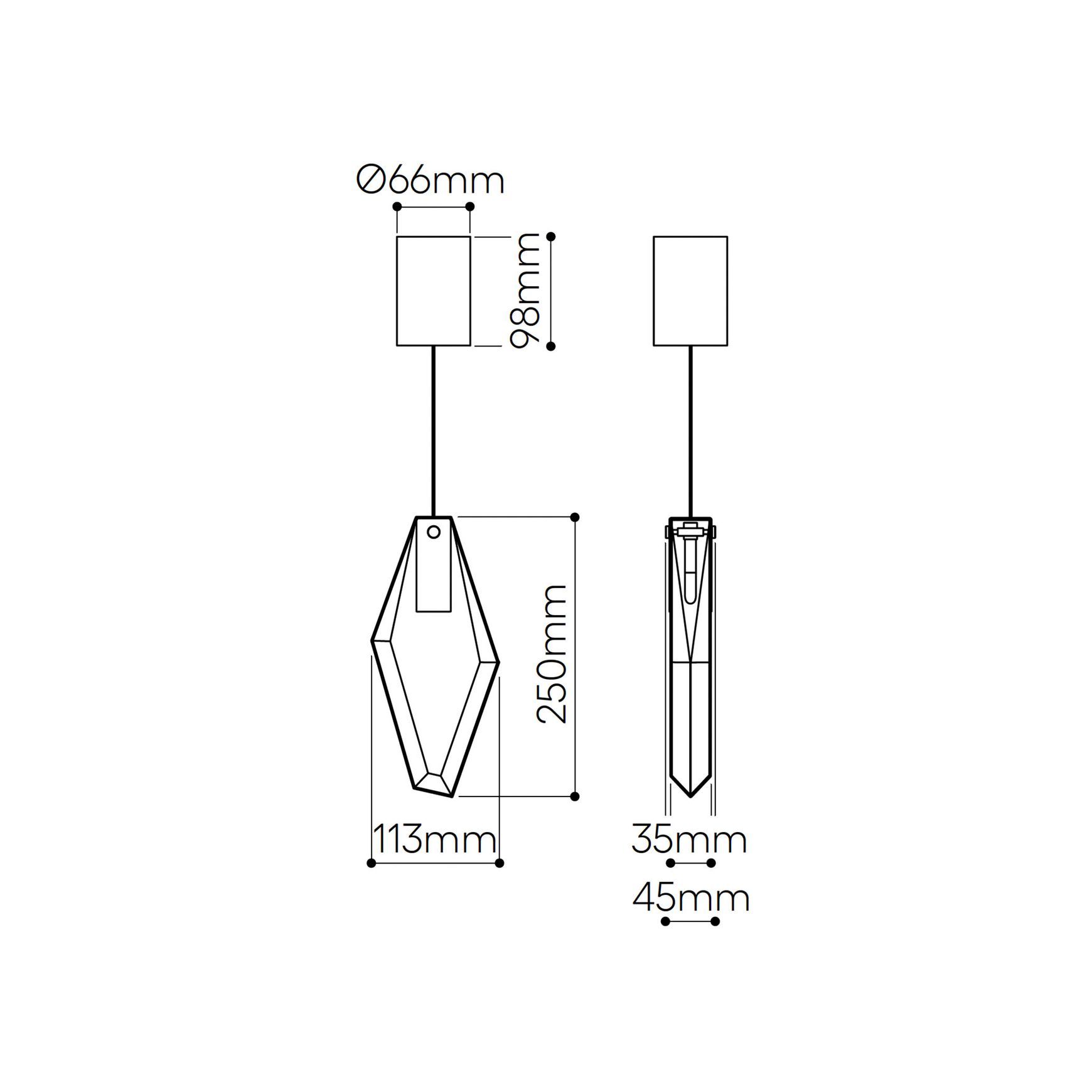 Fragments Long Pendant Light