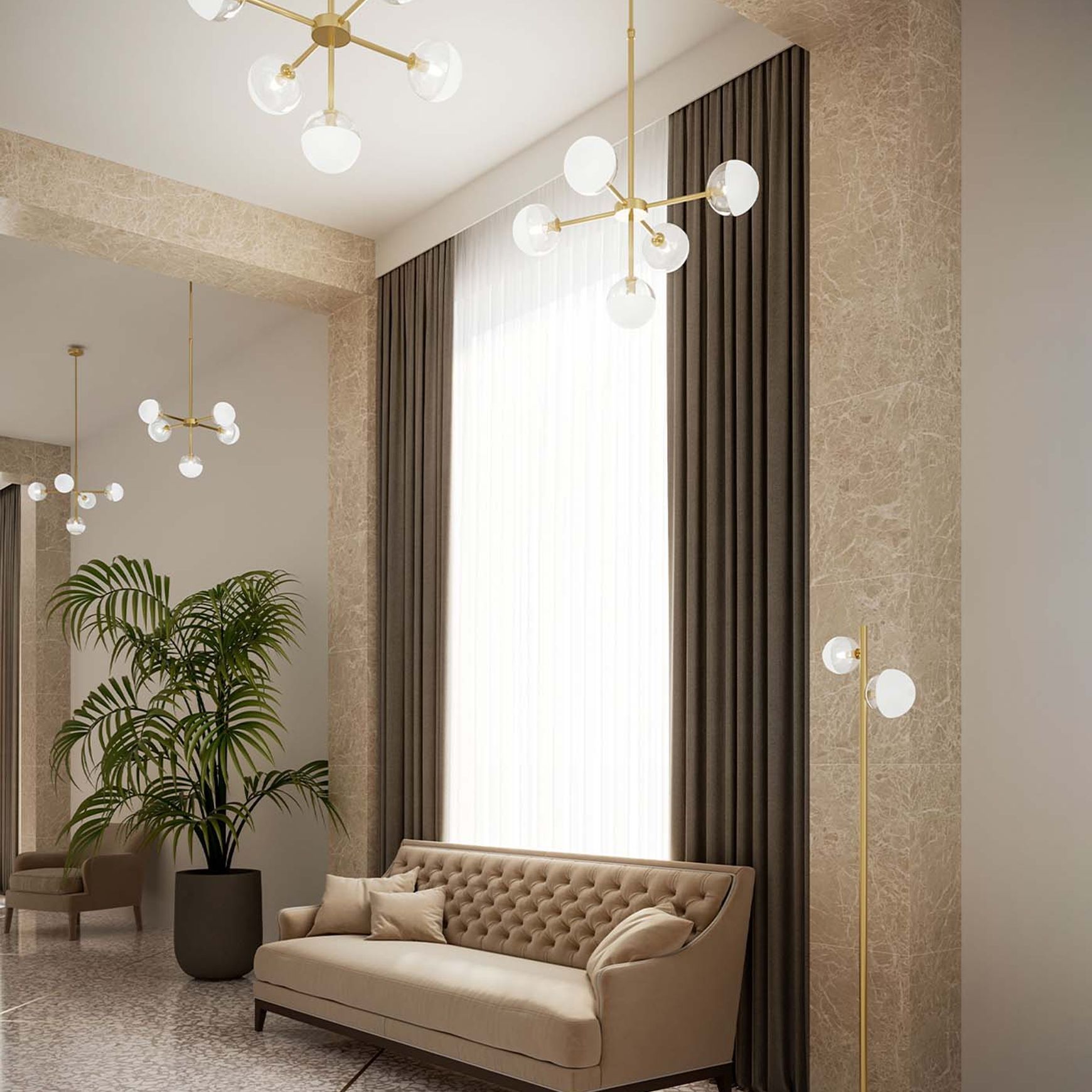 Molecola 5lt Pendant Light