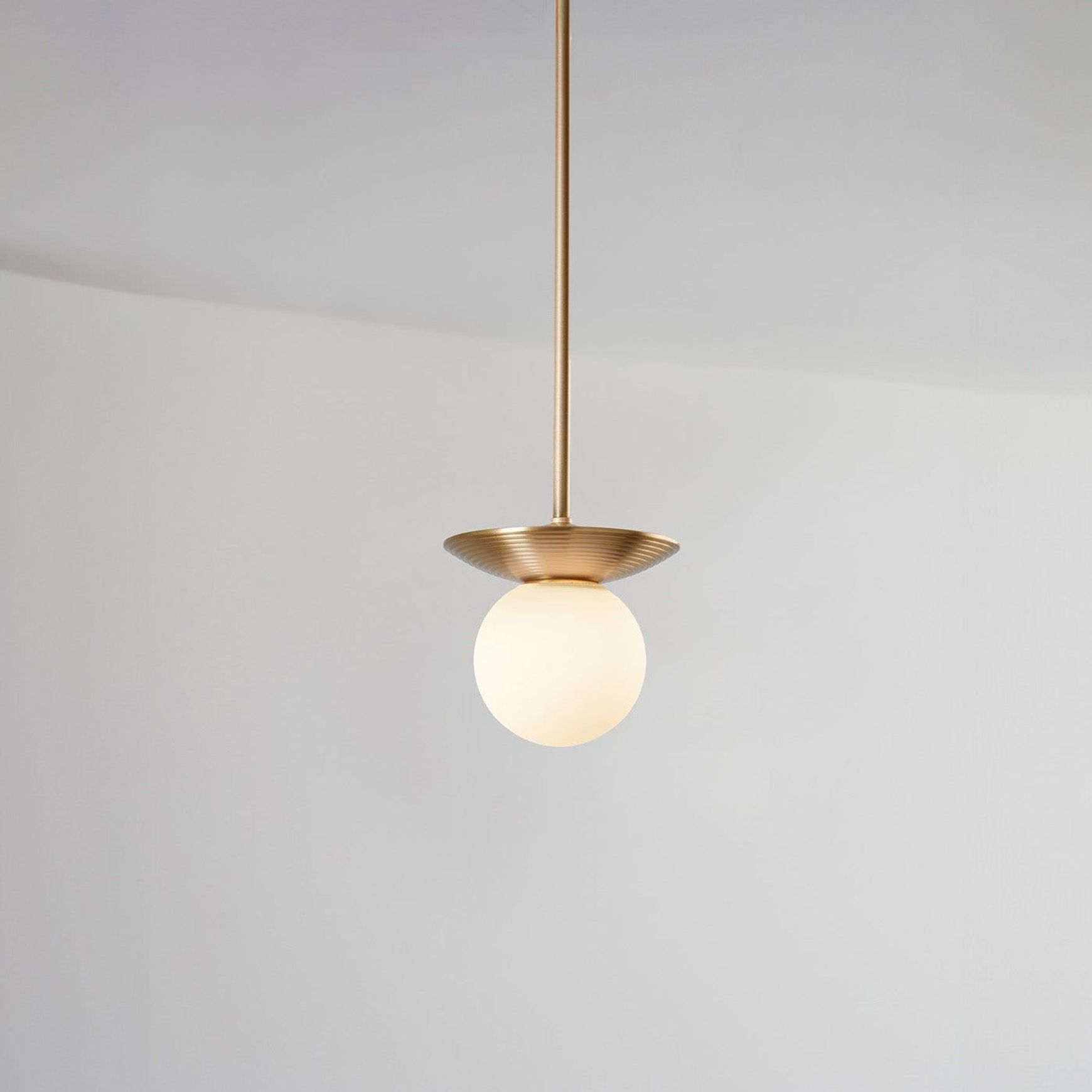 Orbit Brass Pendant Light
