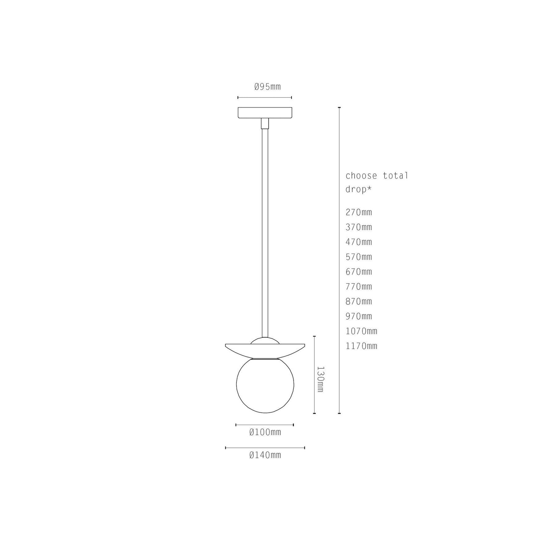 Orbit Stone Pendant Light