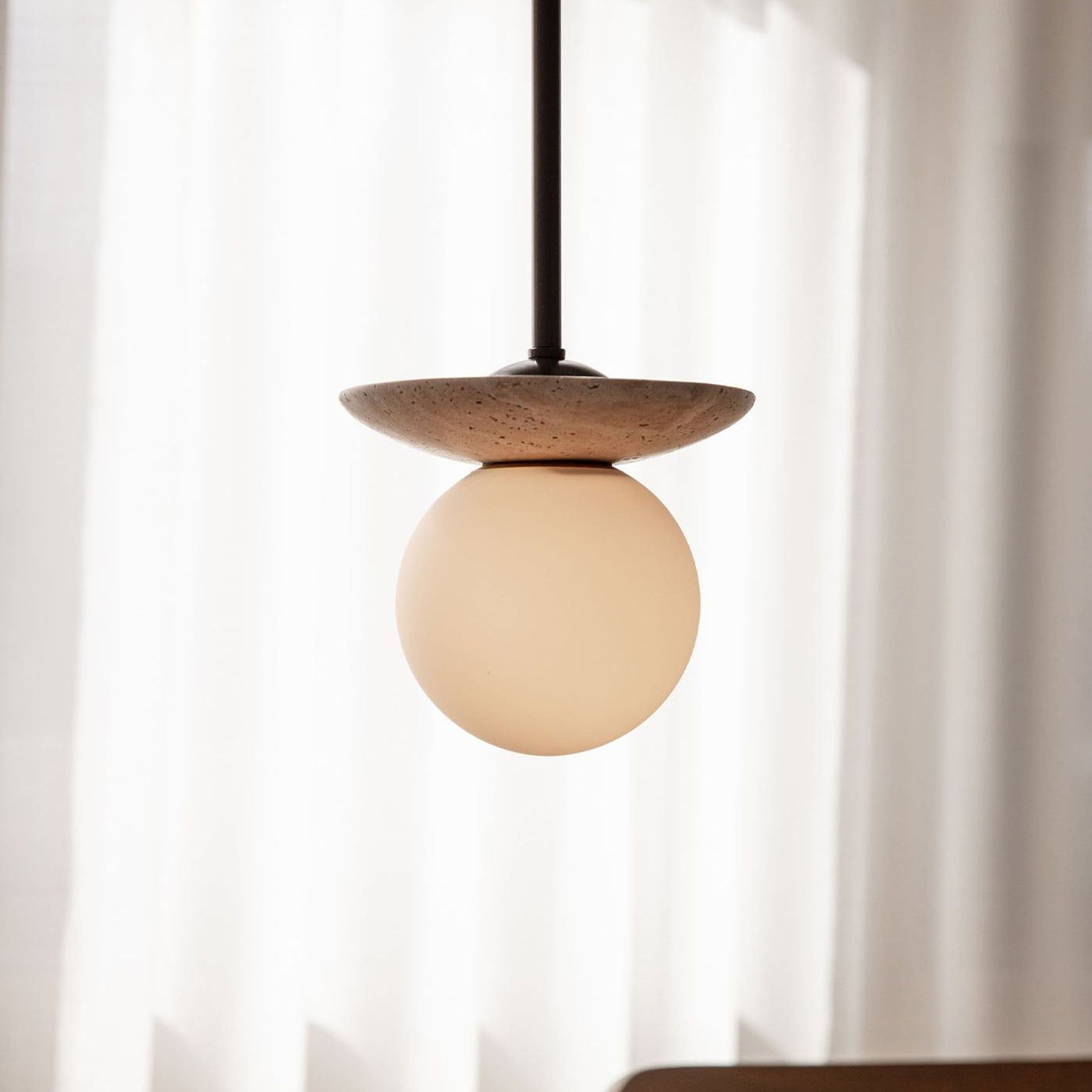 Orbit Stone Pendant Light