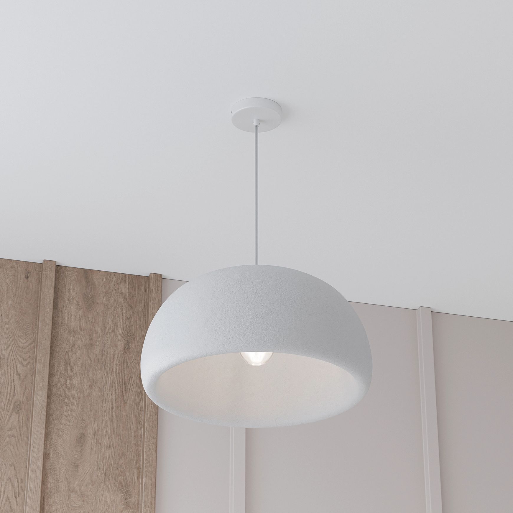Passerine Wabi-Sabi Polymer Resin Pendant Light