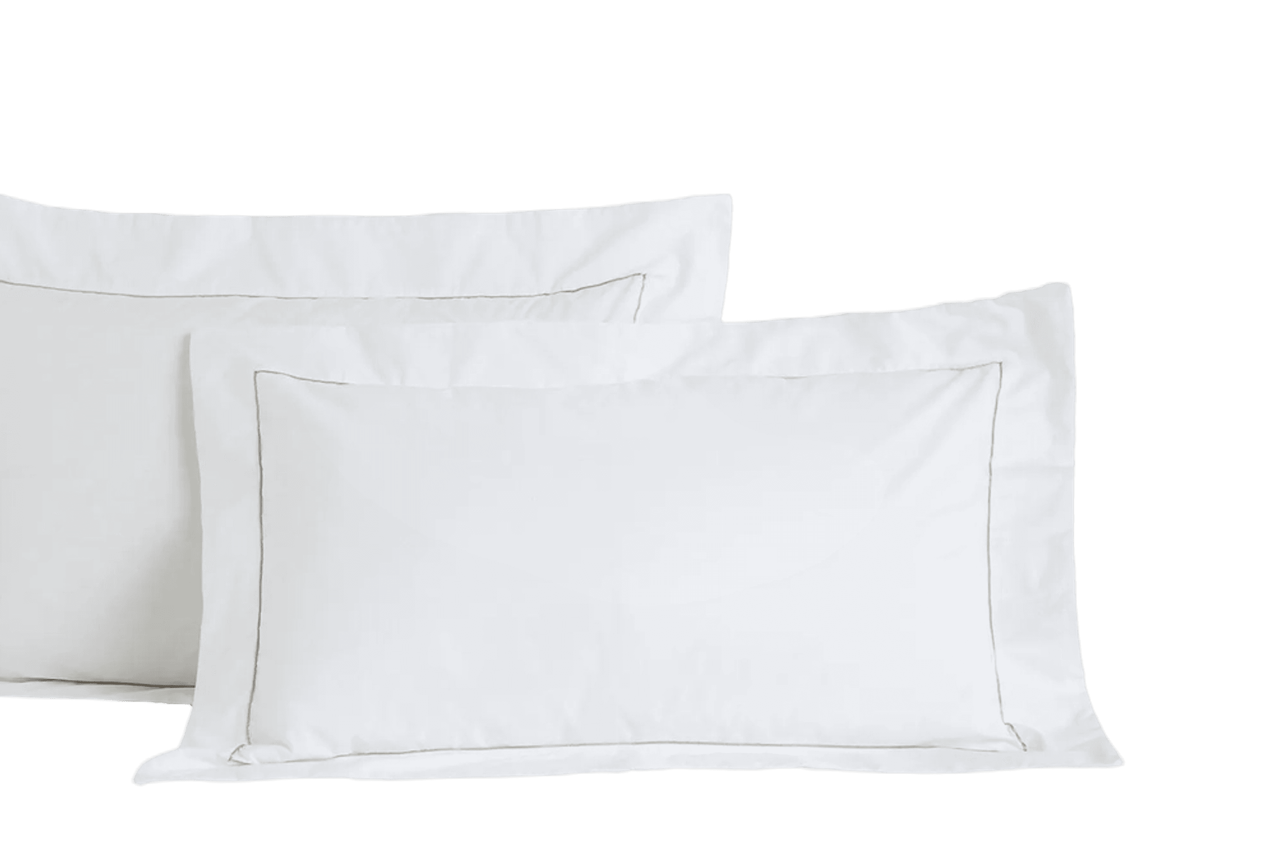 Cotton Percale Pillow Cases with Piping