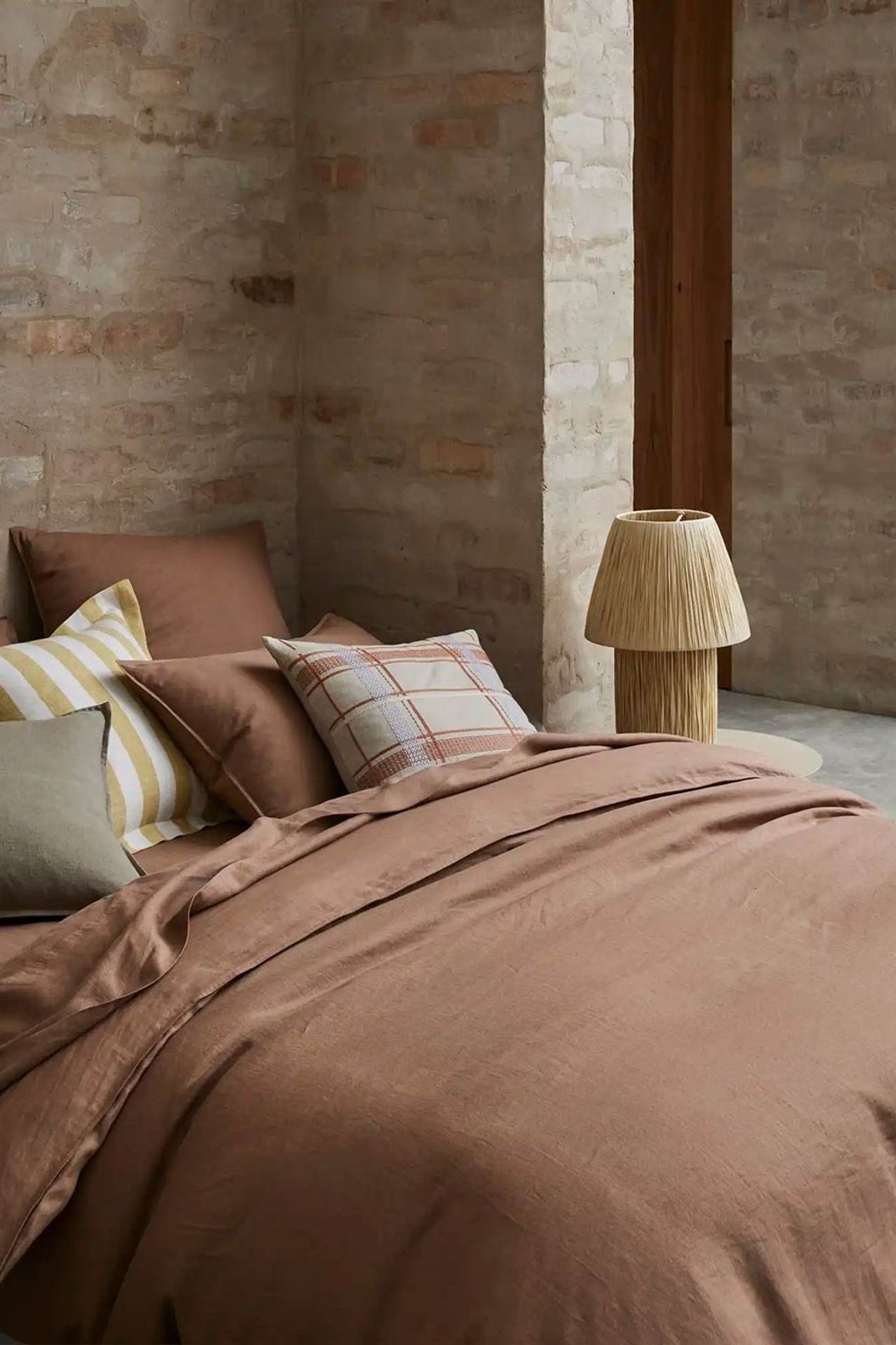 Ravello Pillowcase Pair - Biscuit | Standard, King or Euro