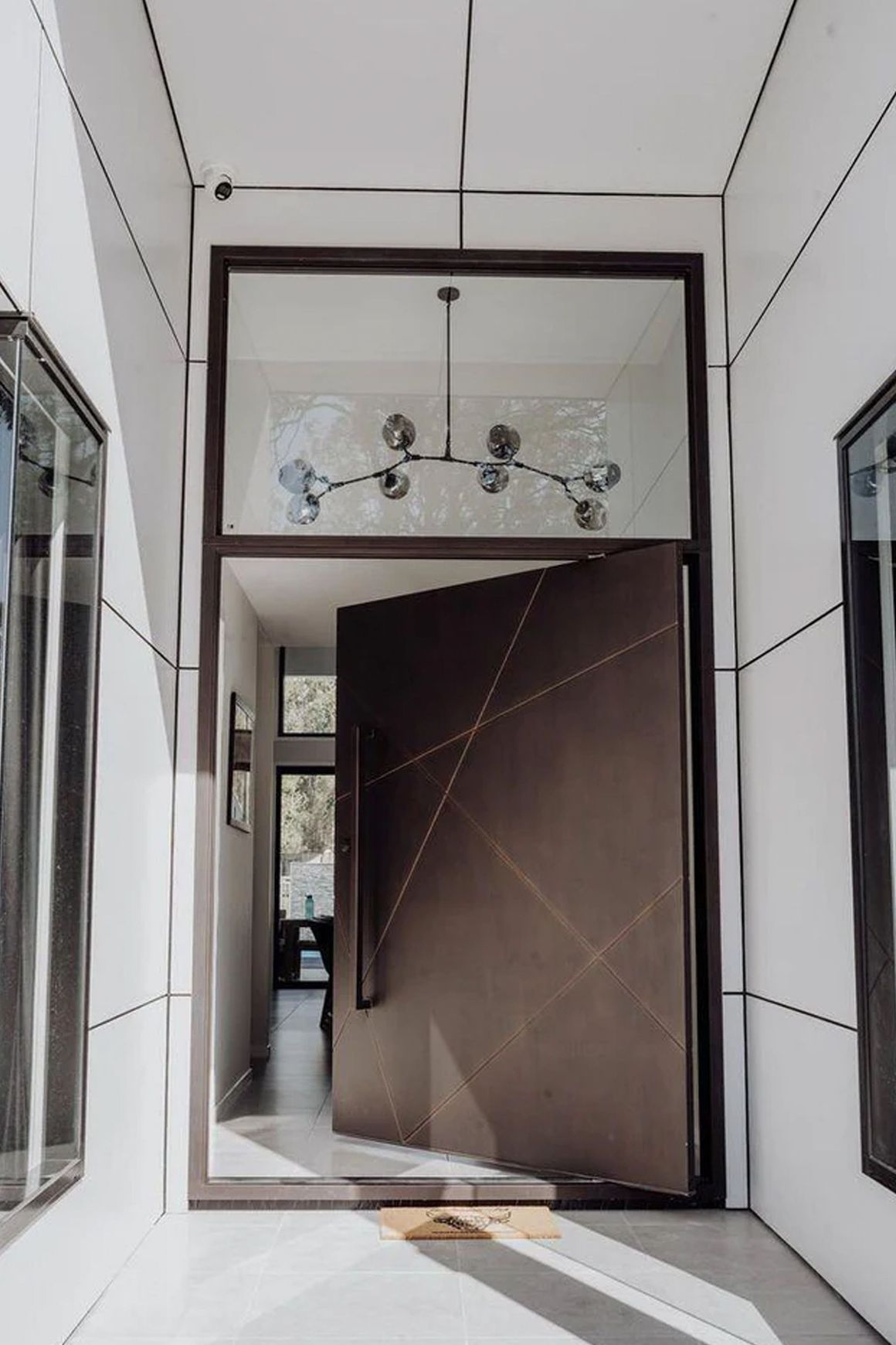 Iron Pivot Entry Doors - Galvanised FWA50