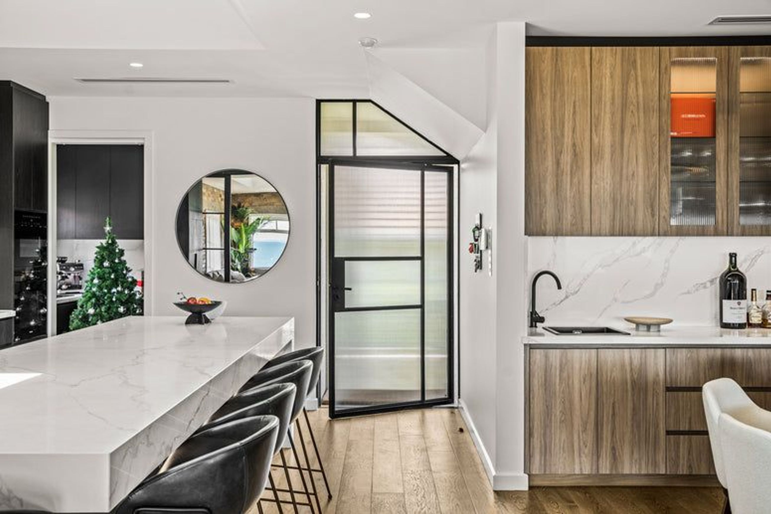 Steel Frame Glass Pivot Doors - Galvanised FPS50
