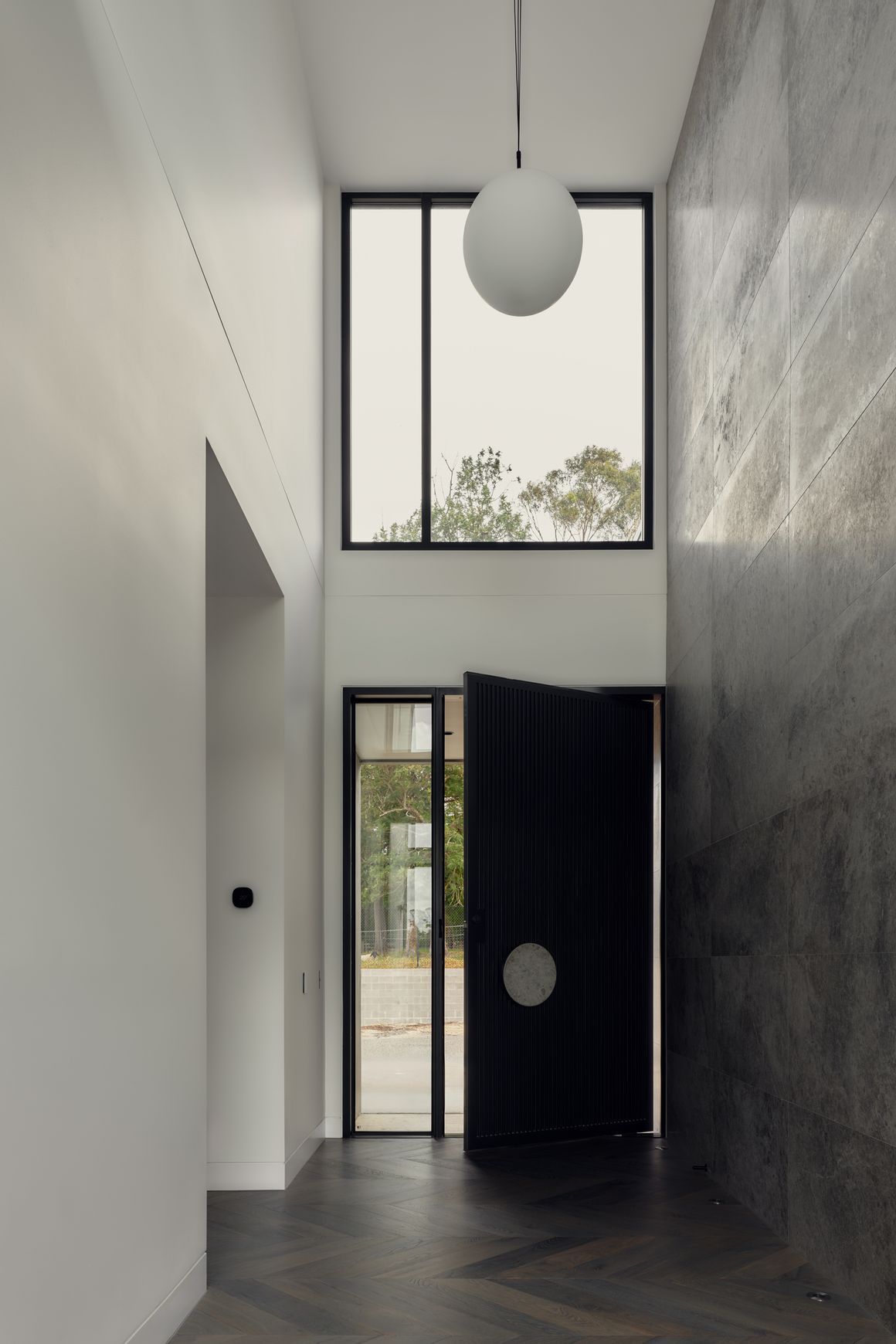 Iron Batten Pivot Entry Doors - Galvanised FWA50