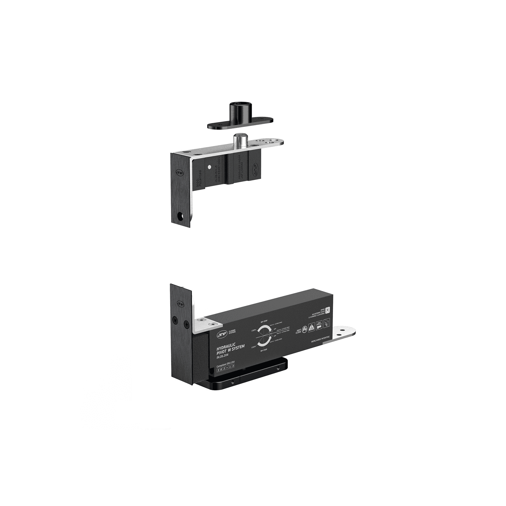 IN.05.204 Hydraulic Pivot for Wooden Doors