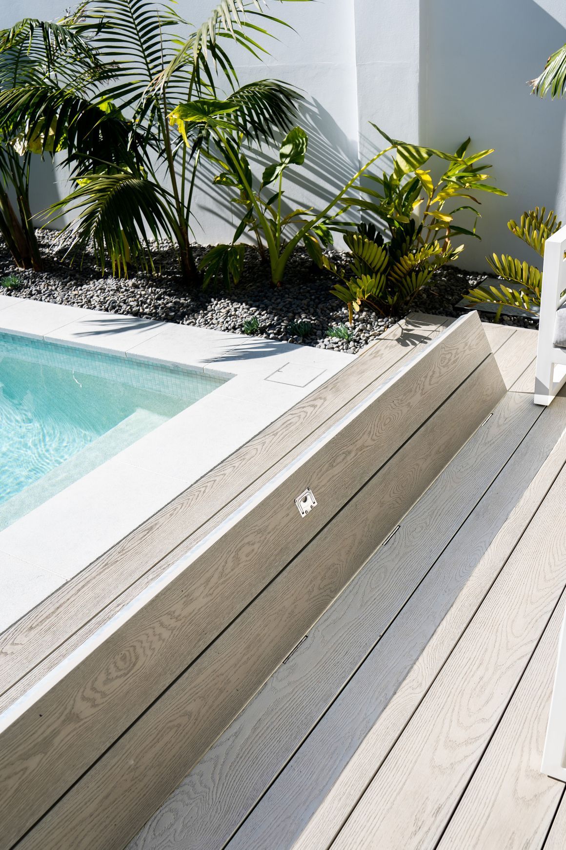 Under Deck UnderCover® Concealed Pool Cover - Powered