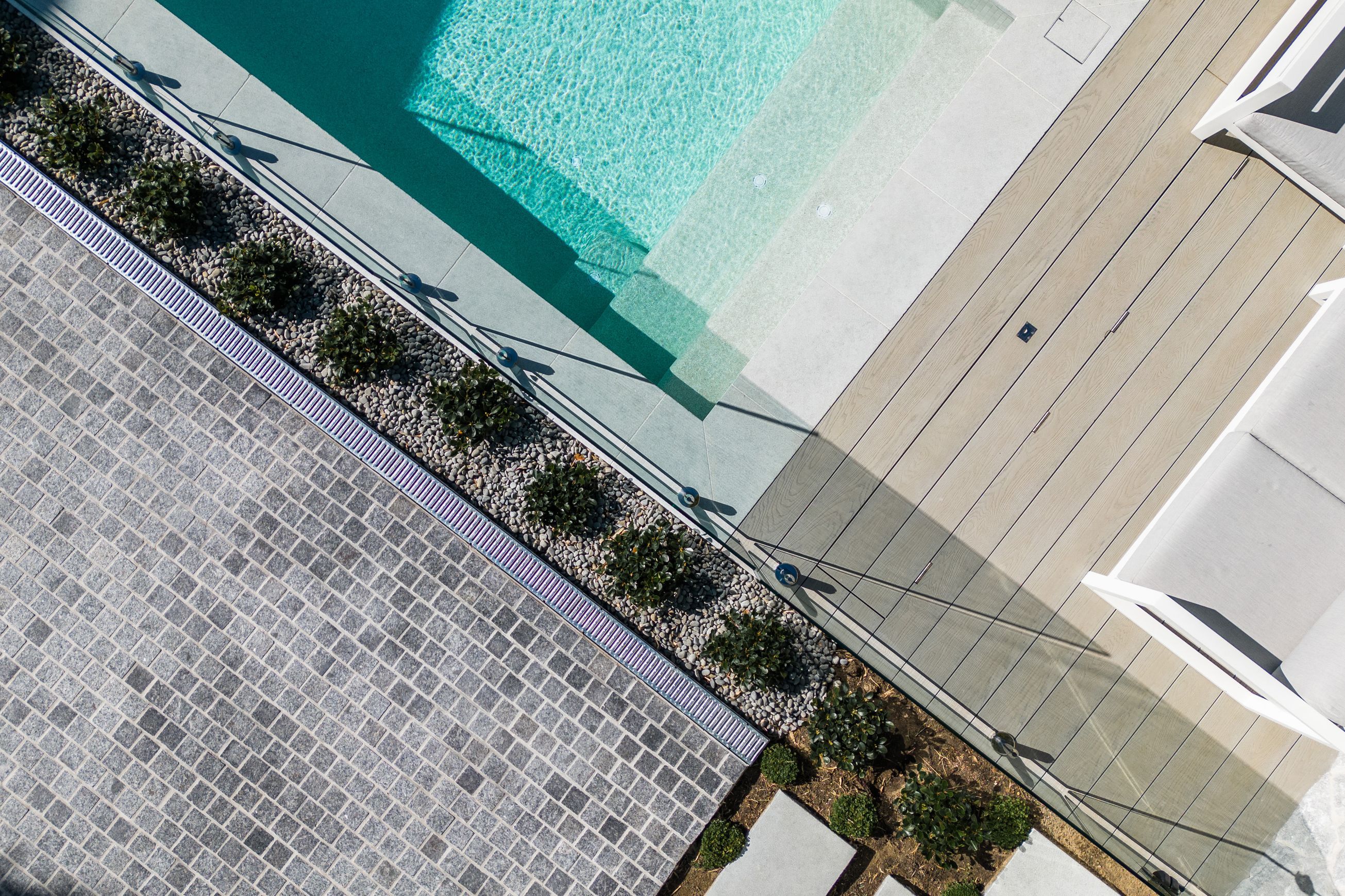 Under Deck UnderCover® Concealed Pool Cover - Powered