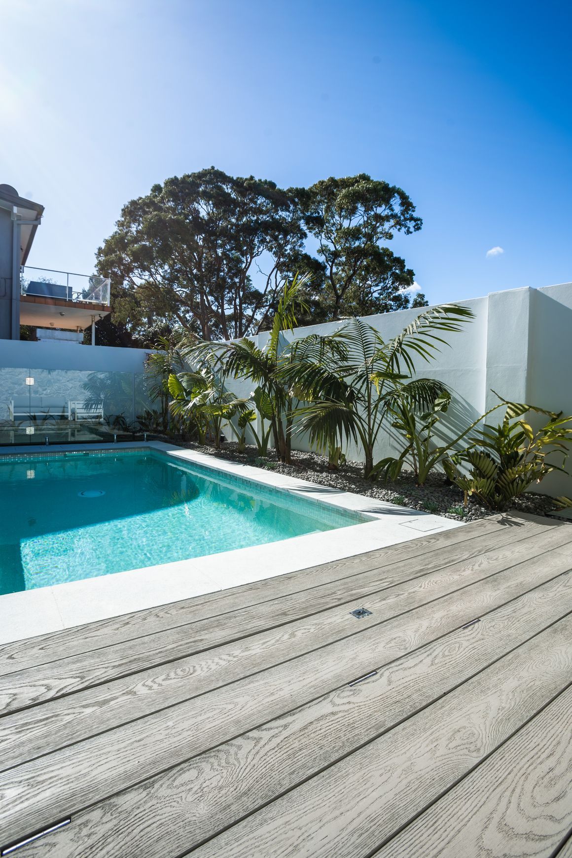 Under Deck UnderCover® Concealed Pool Cover - Powered