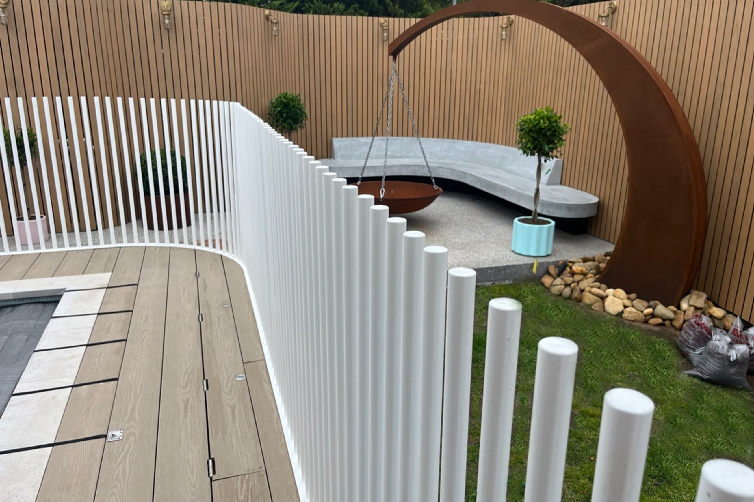 Under Deck UnderCover® Concealed Pool Cover - Powered