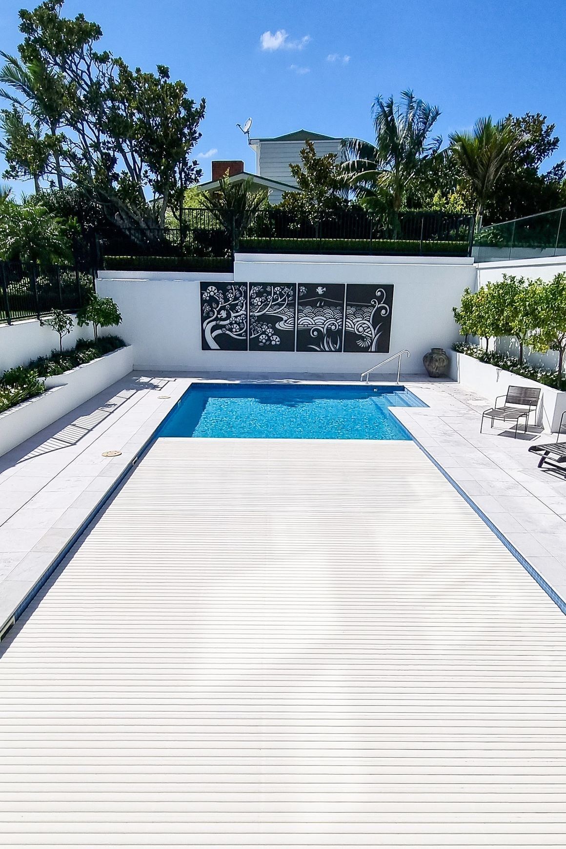 Automated Solid Slat Pool Cover