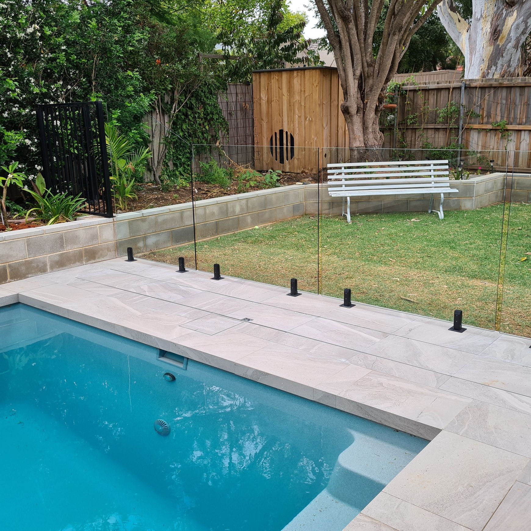 Concrete UnderCover® Concealed Pool Cover - Powered