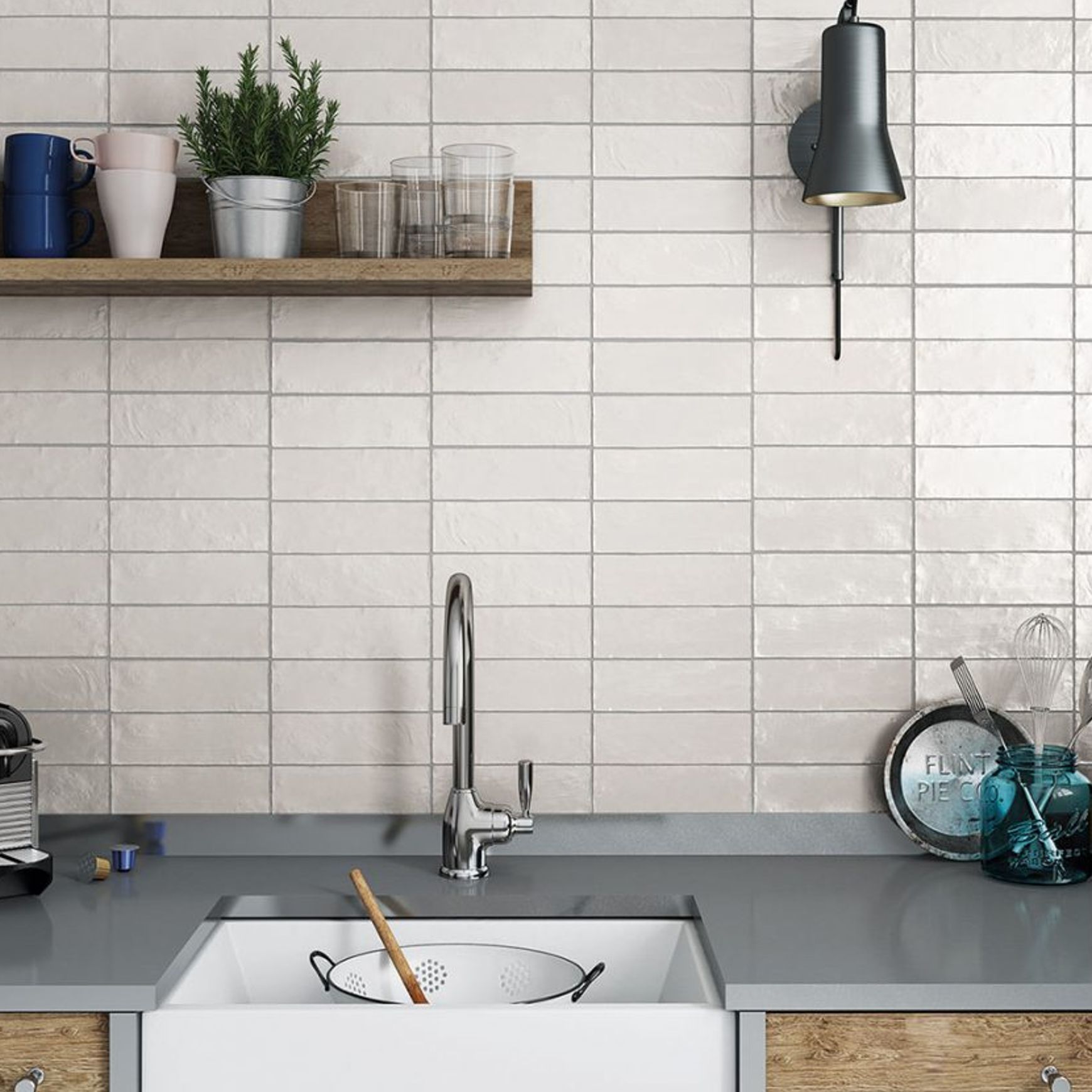 Mallorca Satin Tiles by Equipe