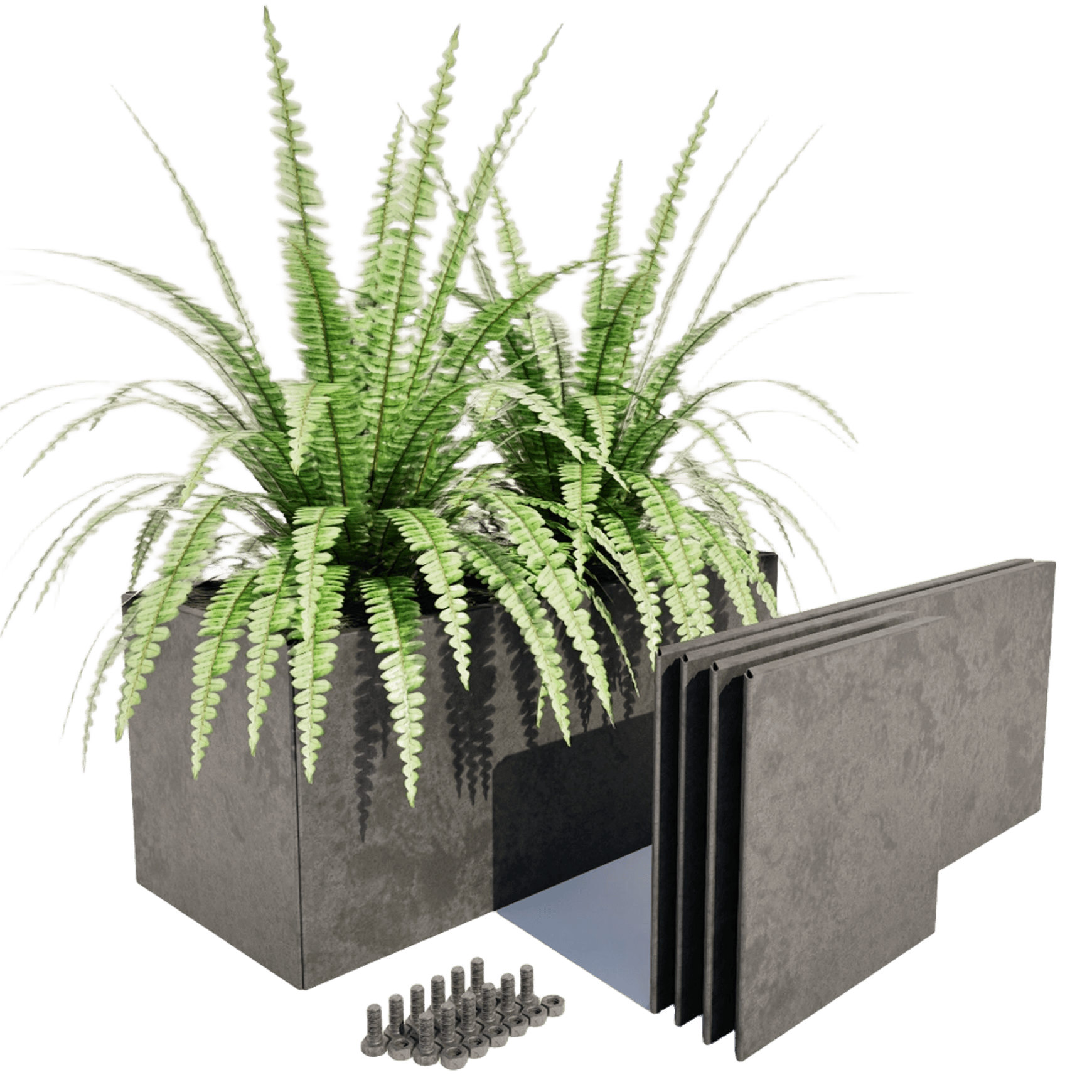Family Herb Garden - 400mm High Kitset Corten Planters