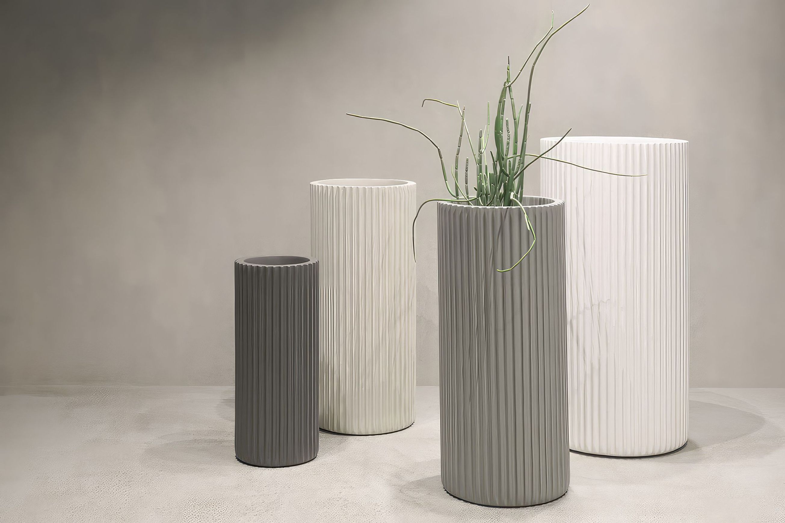 Hibernate 90 Degrees Tall Ribbed - Stone