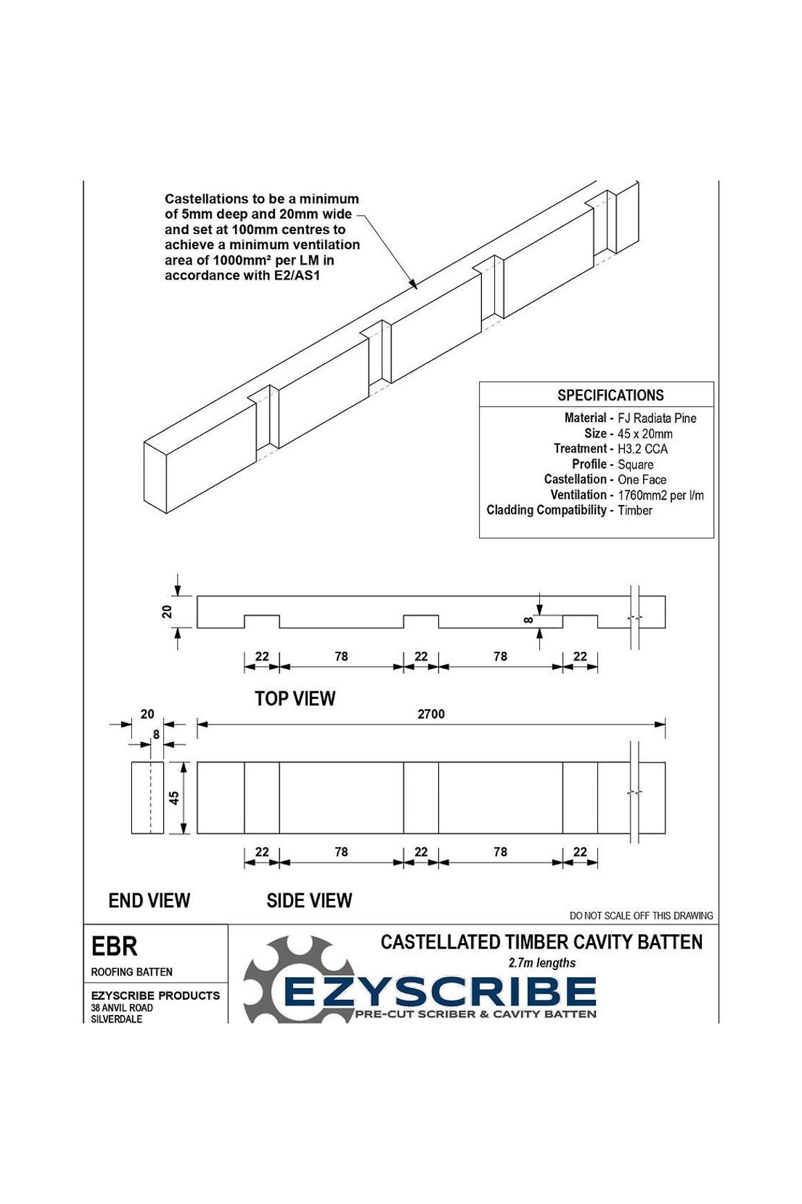 EBR Cavity Batten