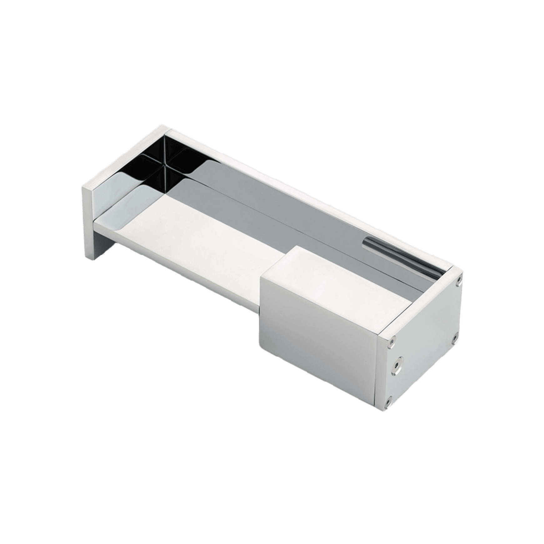 Joseph Giles - Rectangular Solid Brass Recessed Pull With End Pull