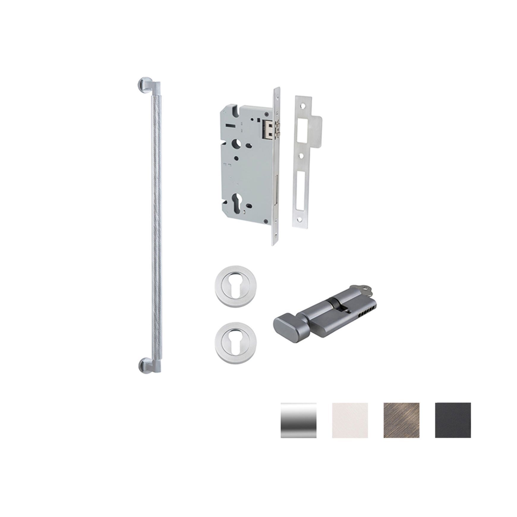 Iver Brunswick Door Pull Handle Entrance Kit Key/Thumb