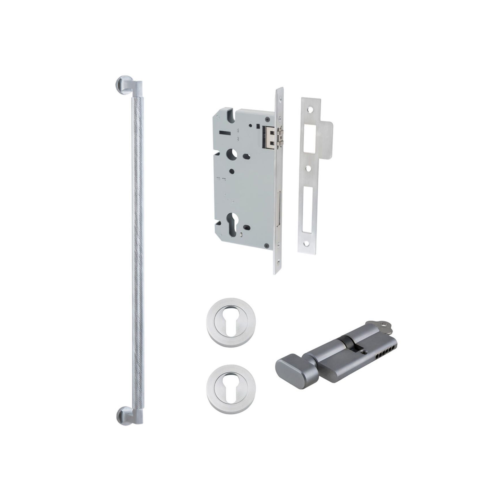 Iver Brunswick Door Pull Handle Entrance Kit Key/Thumb