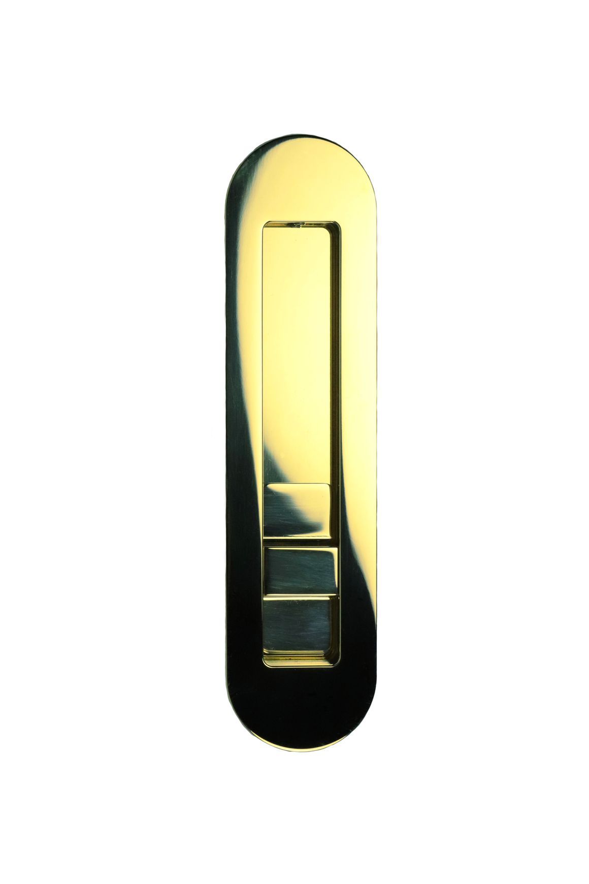 HB860 Brass Soft Edge Flush Pull for Sliding Doors