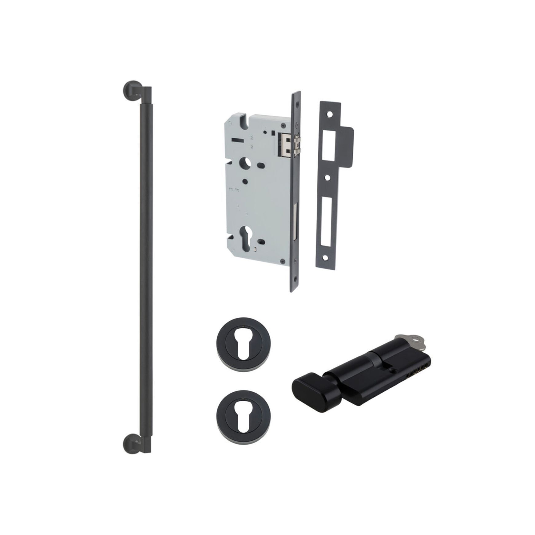 Iver Brunswick Door Pull Handle Entrance Kit Key/Thumb