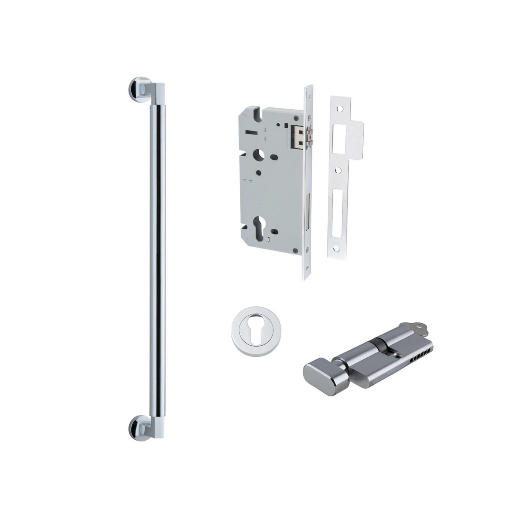 Iver Berlin Door Pull Handle Entrance Kit Key/Turn
