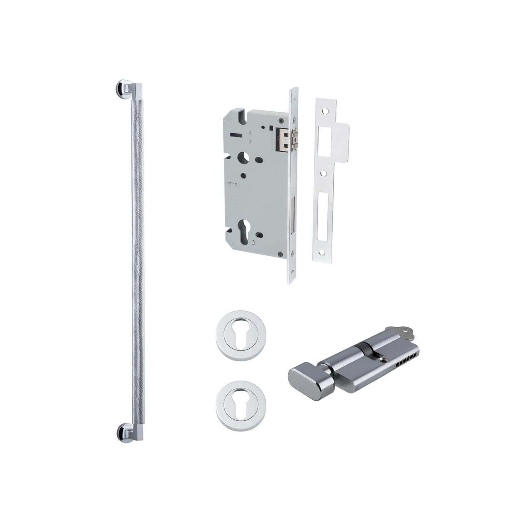 Iver Brunswick Door Pull Handle Entrance Kit Key/Thumb
