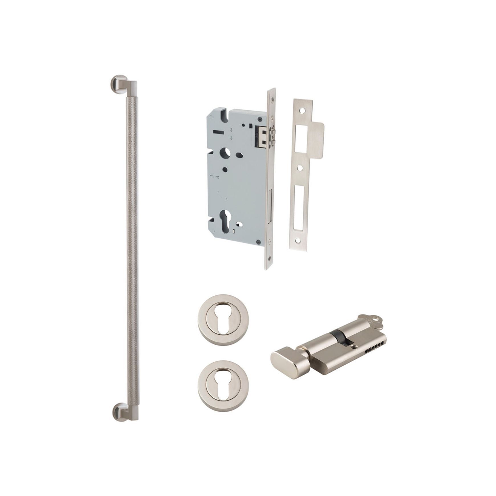 Iver Brunswick Door Pull Handle Entrance Kit Key/Thumb
