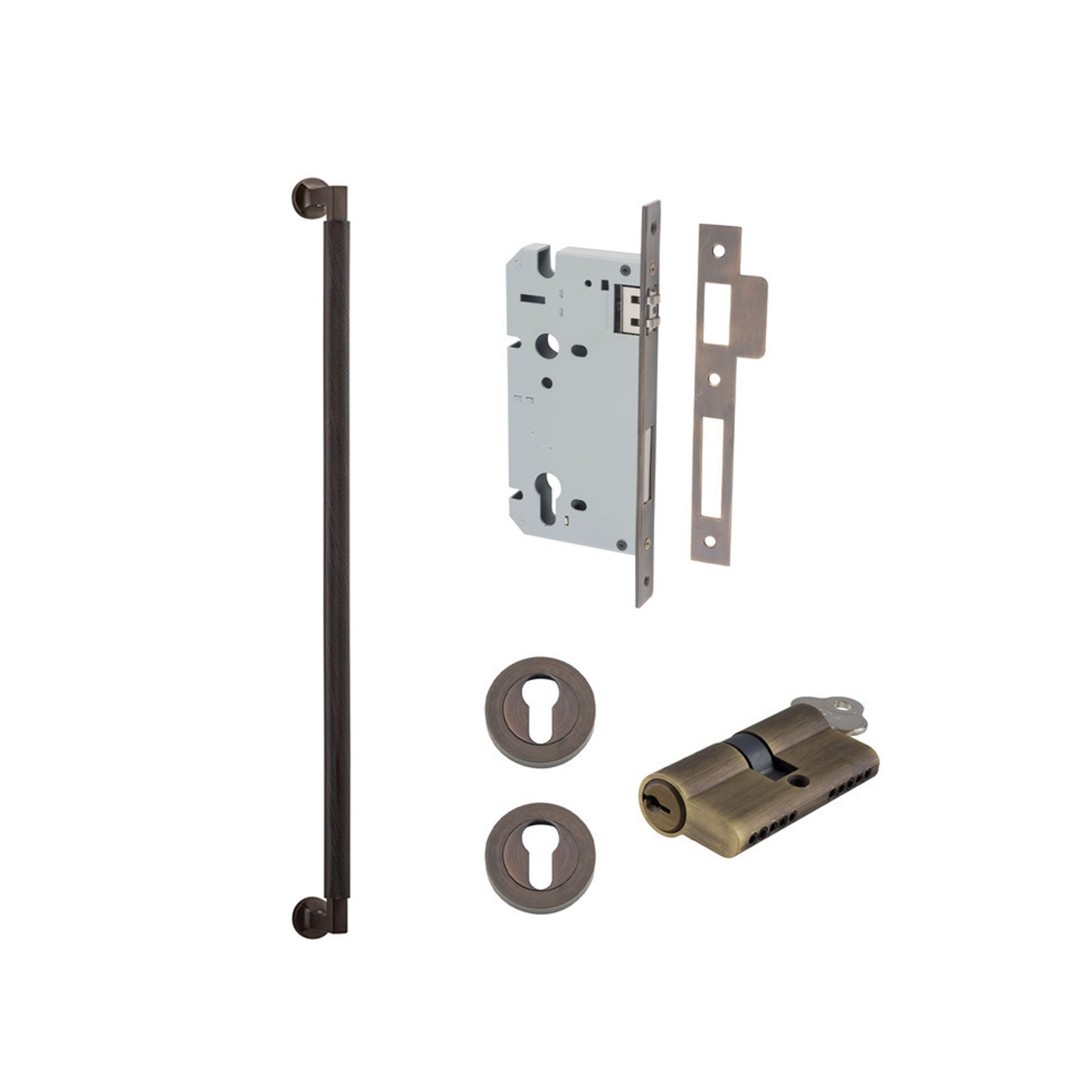 Iver Brunswick Door Pull Handle Entrance Kit Key/Key
