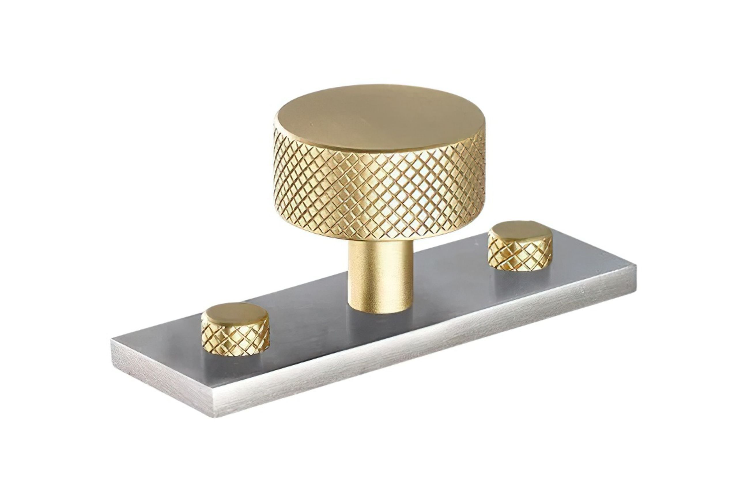 Armac Martin - Mix1 Diamond Knurled Knob w Back Plate