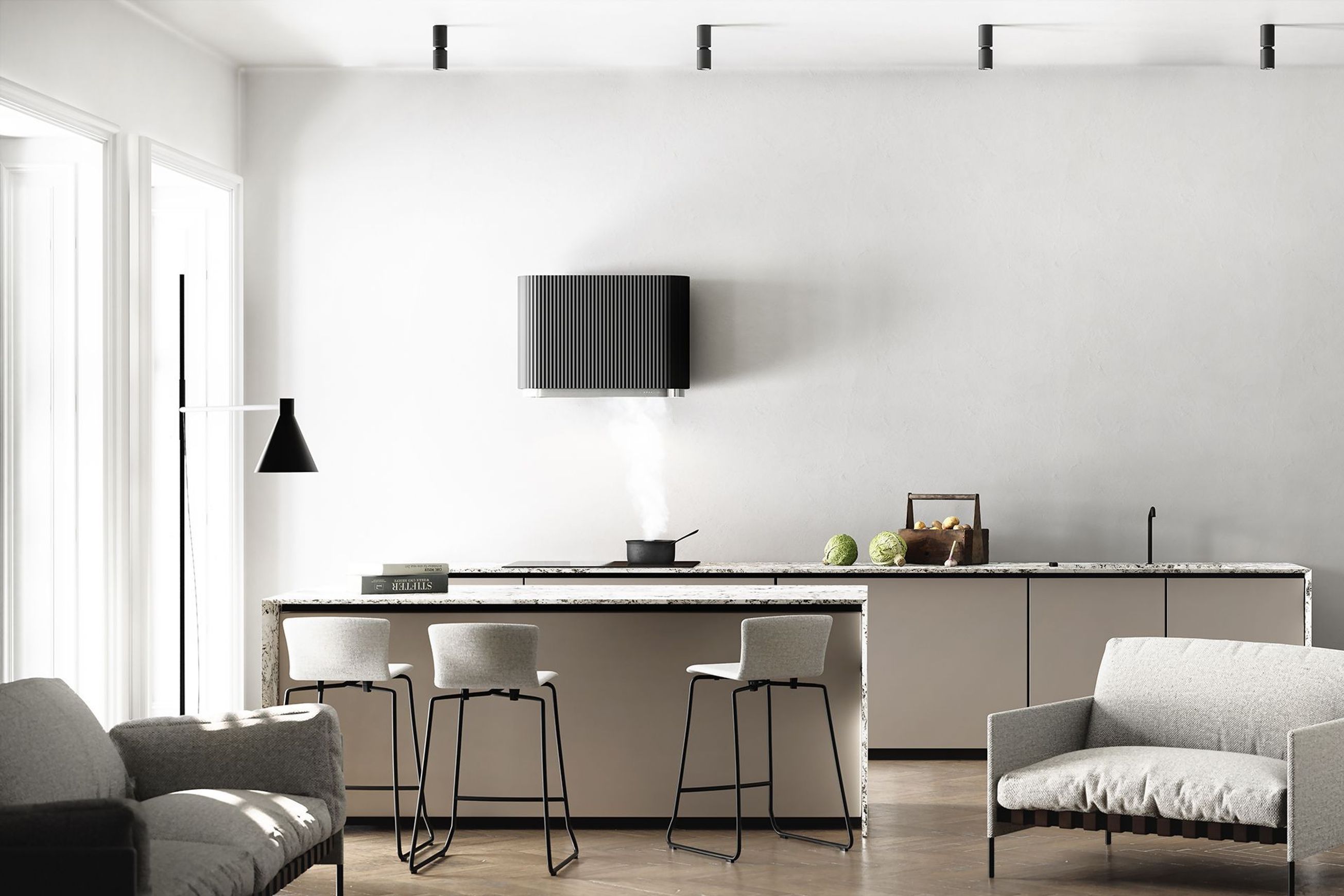 Wallmount Rangehood 900mm (Non-Silent)-SDAURA-9