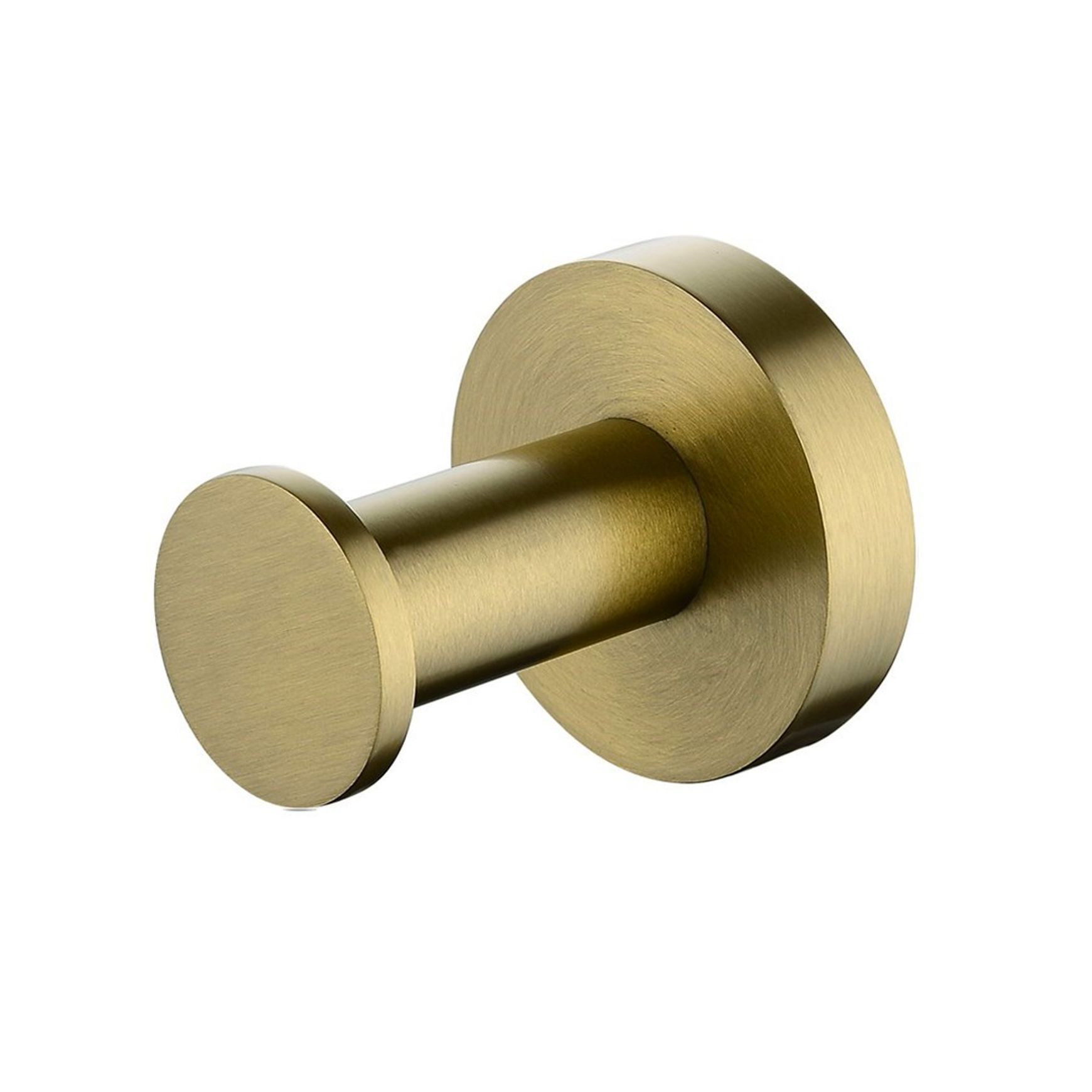 Lucid Pin Robe Hook Brushed Brass