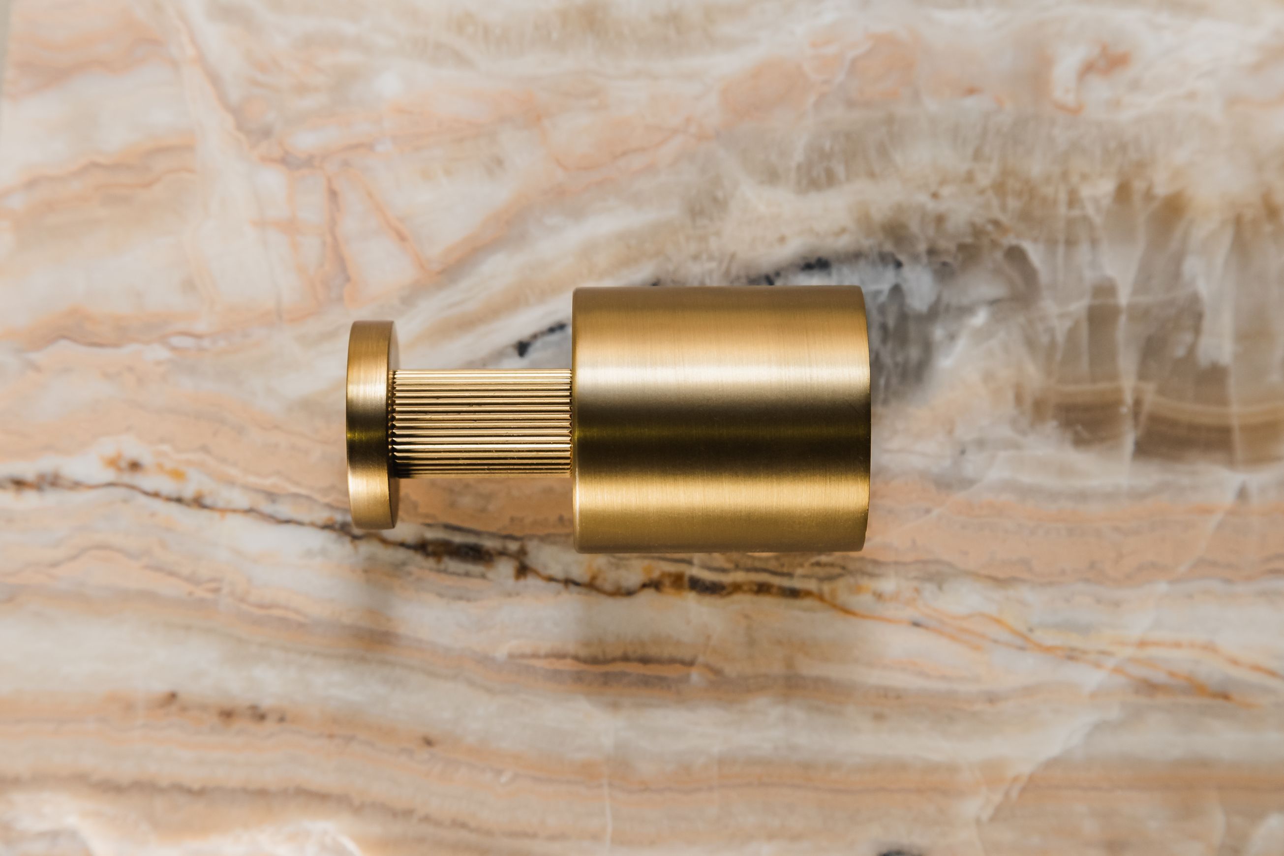 Caddence Robe Hook Brushed Brass