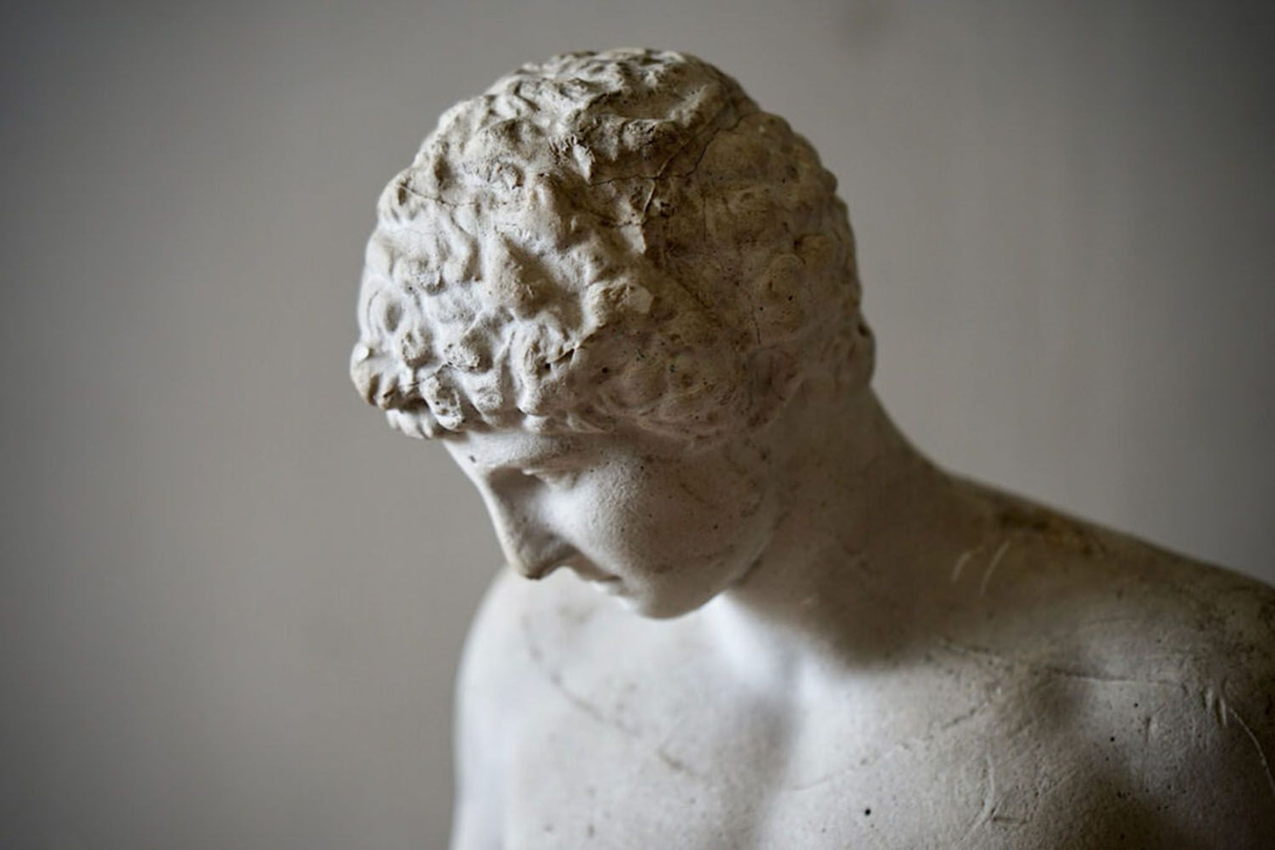 French Plaster Roman Statue of Antinus