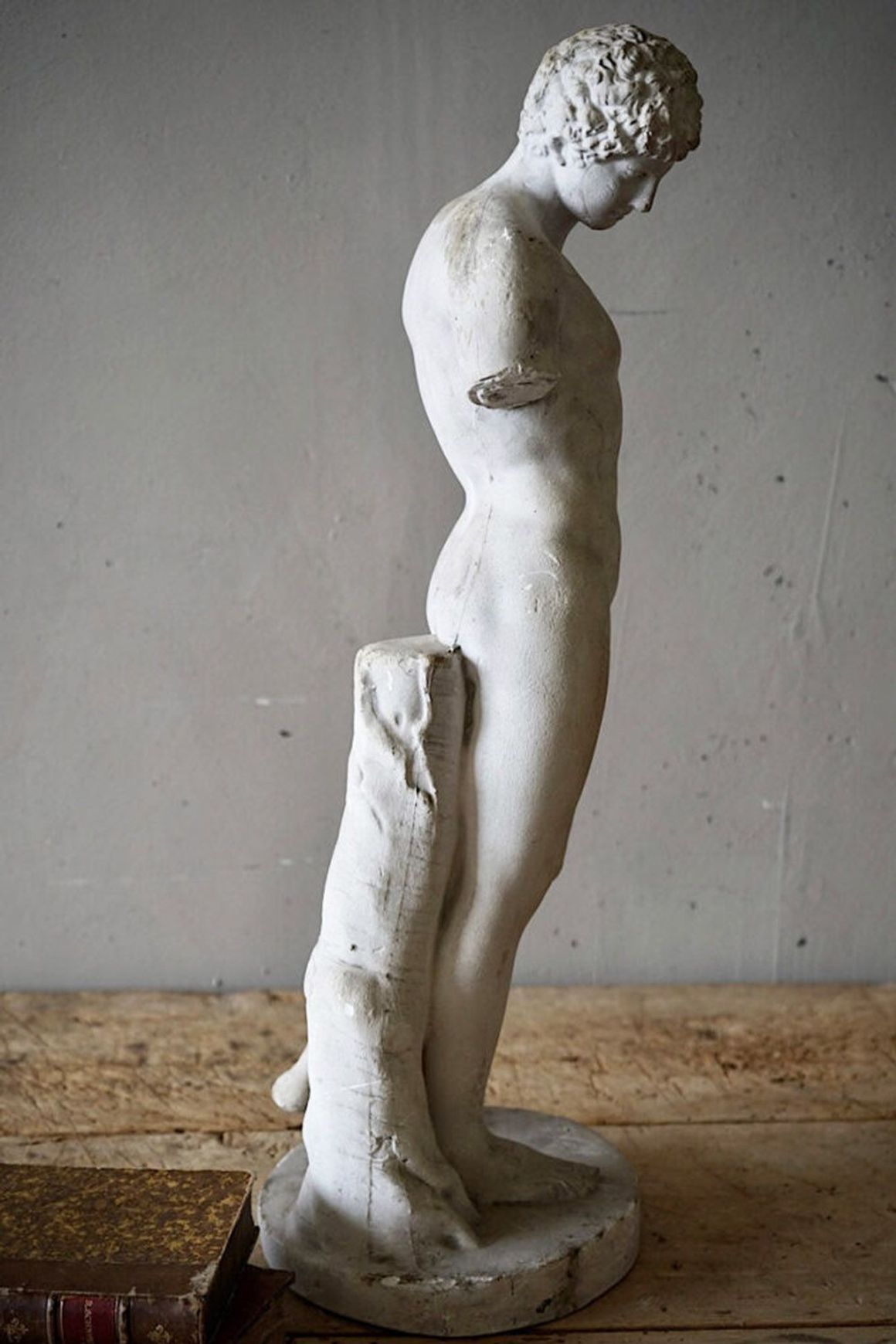 French Plaster Roman Statue of Antinus