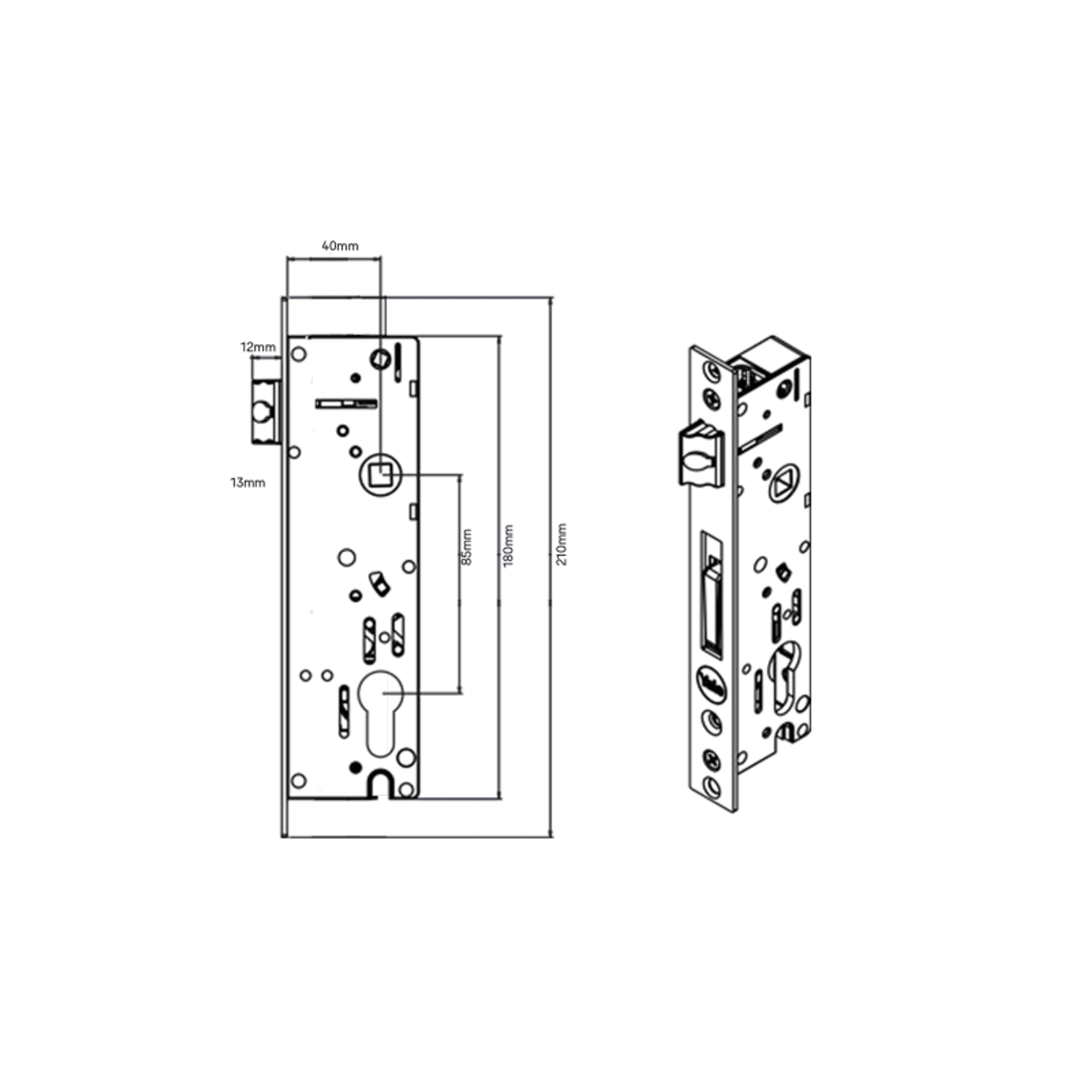 Yale Induro 4-Point Mortice Lock
