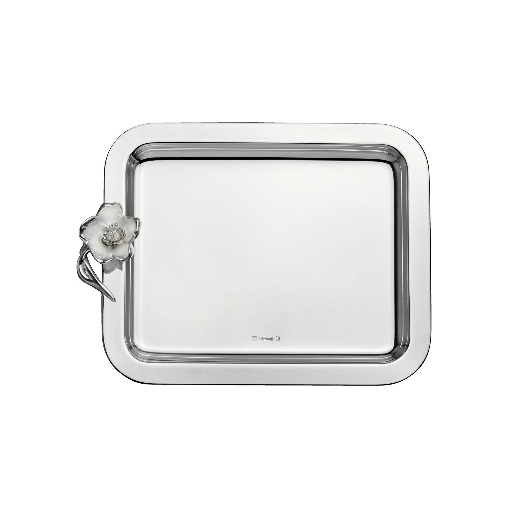Anémone Silverplated Rect Tray Small
