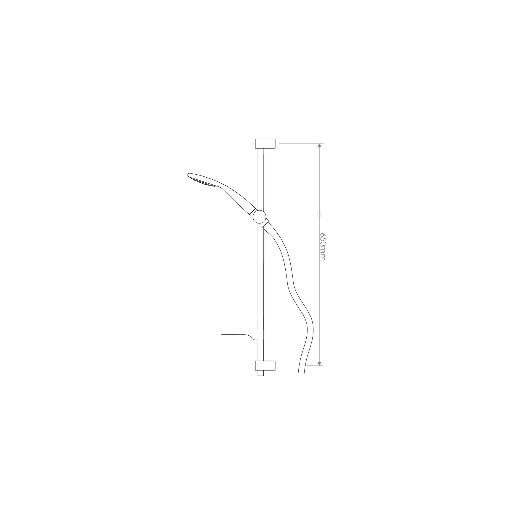 Pro Series Wetrail Multi-Fit Slide Shower